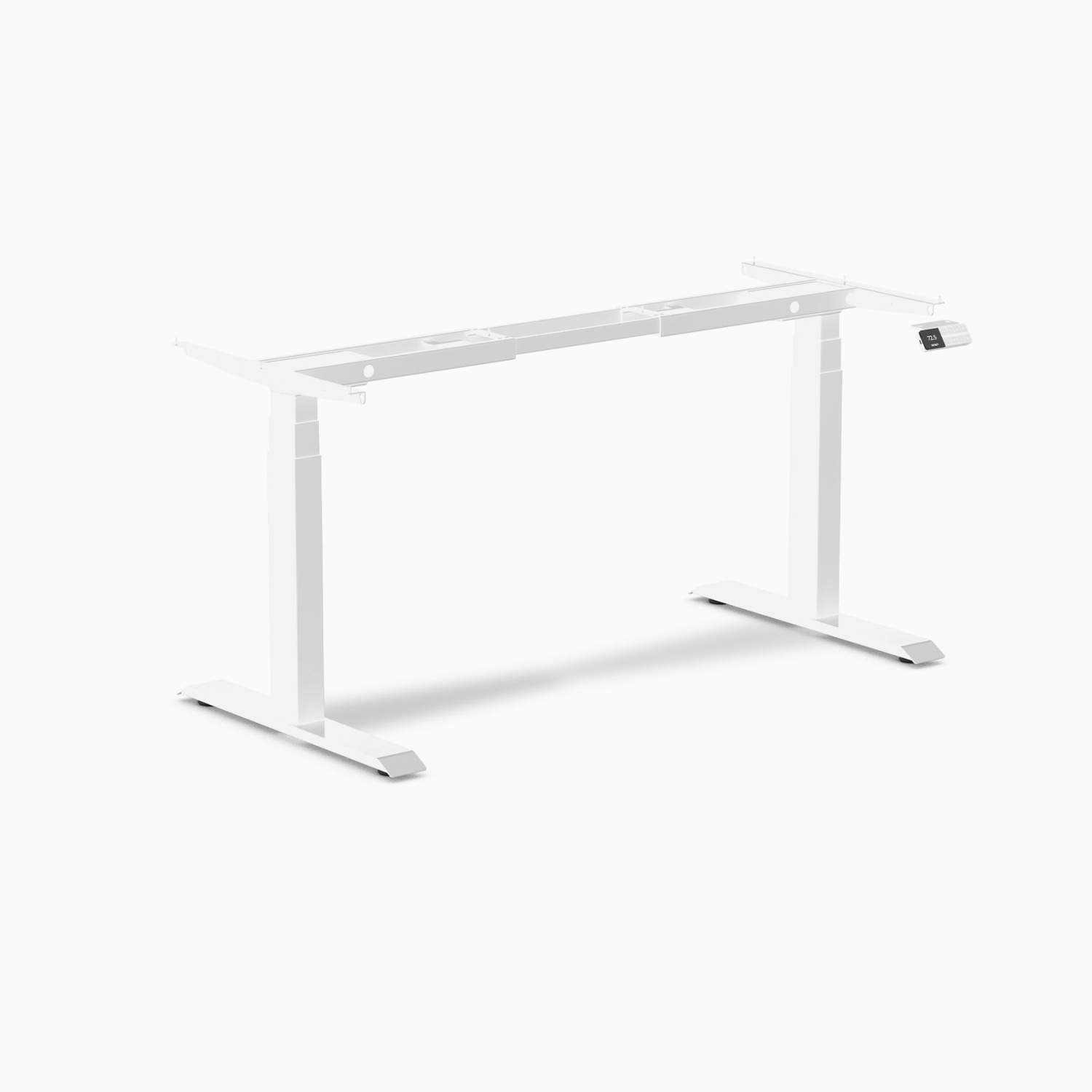 Desky Dual Sit-Stand Desk Frame – Space Grey, Dual-Motor, 23.6"–49.2" Lift, 308 lb Capacity