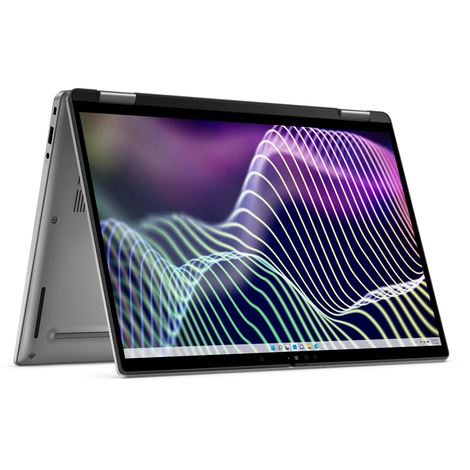 Portable Latitude de 7340 13,3&nbsp;po de Dell, Core i7-1365U d'Intel, LPDDR5 d'16&nbsp;Go, SSD d'256&nbsp;Go, Windows 11 Pro, remis à neuf Gris