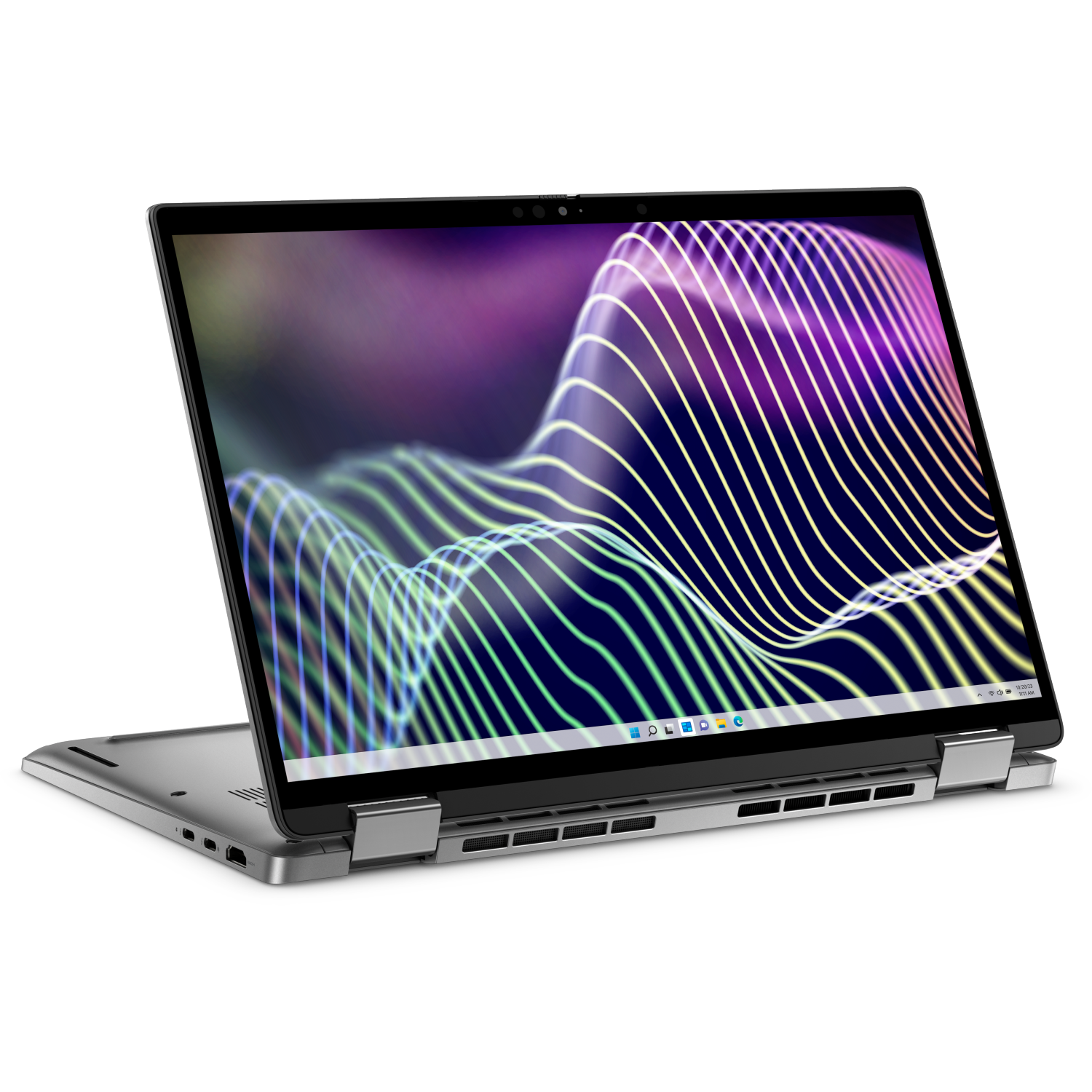 Portable Latitude de 7340 13,3&nbsp;po de Dell, Core i7-1365U d'Intel, LPDDR5 d'16&nbsp;Go, SSD d'256&nbsp;Go, Windows 11 Pro, remis à neuf Gris