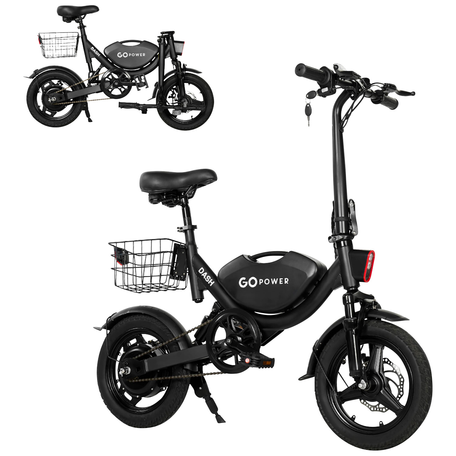 GoPowerBike GoDash Foldable Lightweight Electric City Bike (400W
