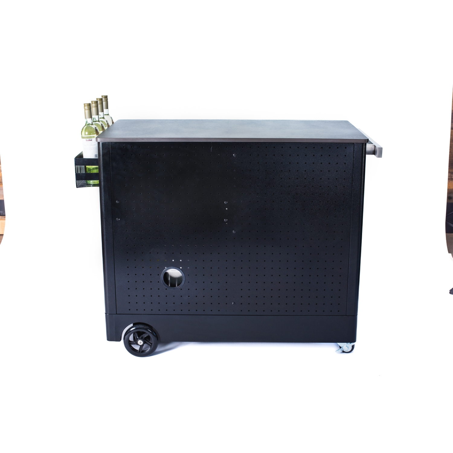 Grand chariot de bar/centre de préparation extérieur Mont Alpi - Acier inoxydable