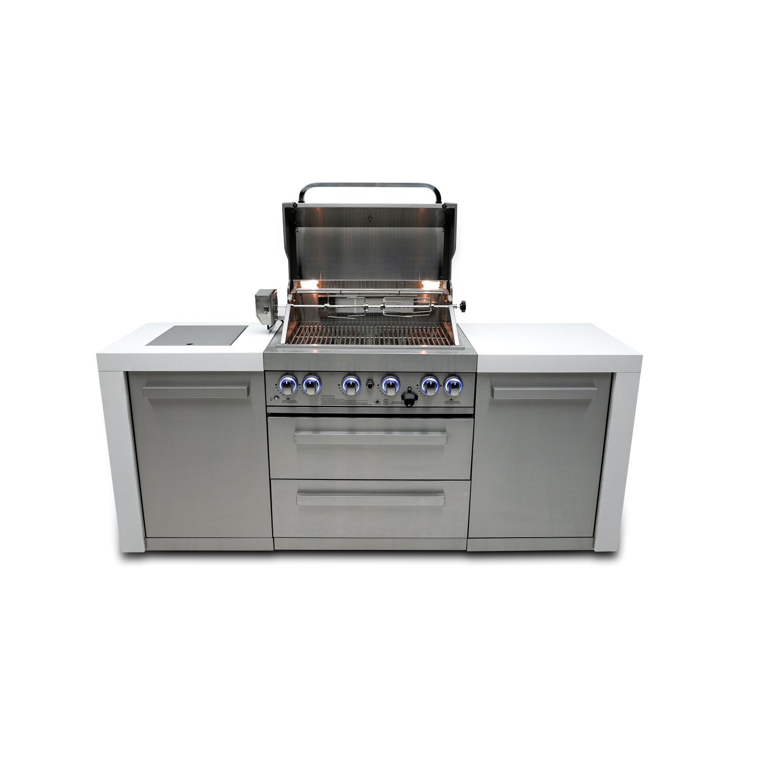 Îlot de luxe Mont Alpi 400 - Acier inoxydable de qualité marine