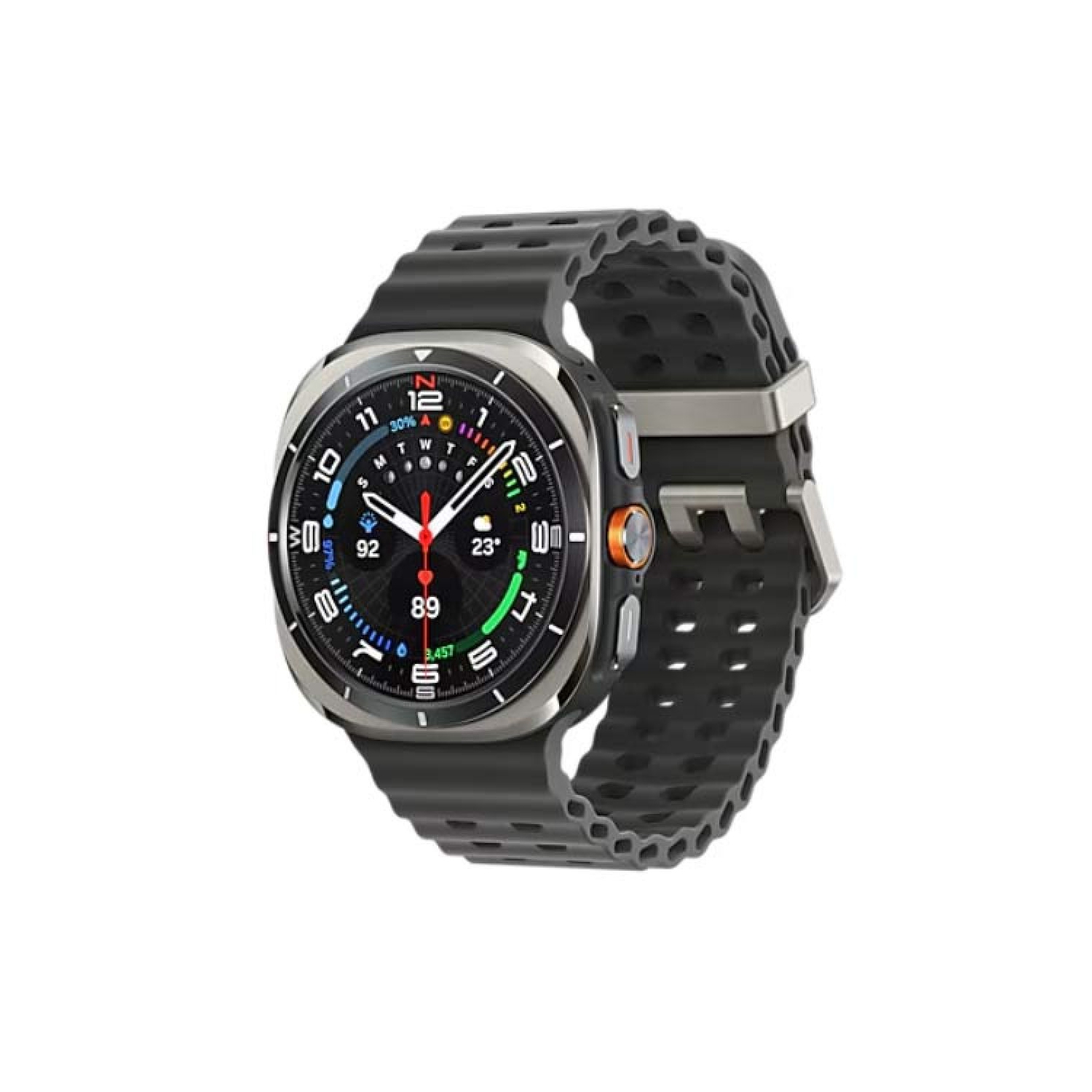 Boîte ouverte - Montre intelligente Galaxy Watch Ultra 47&nbsp;mm de Samsung avec moniteur de fréquence cardiaque - Argenté titane/Gris foncé