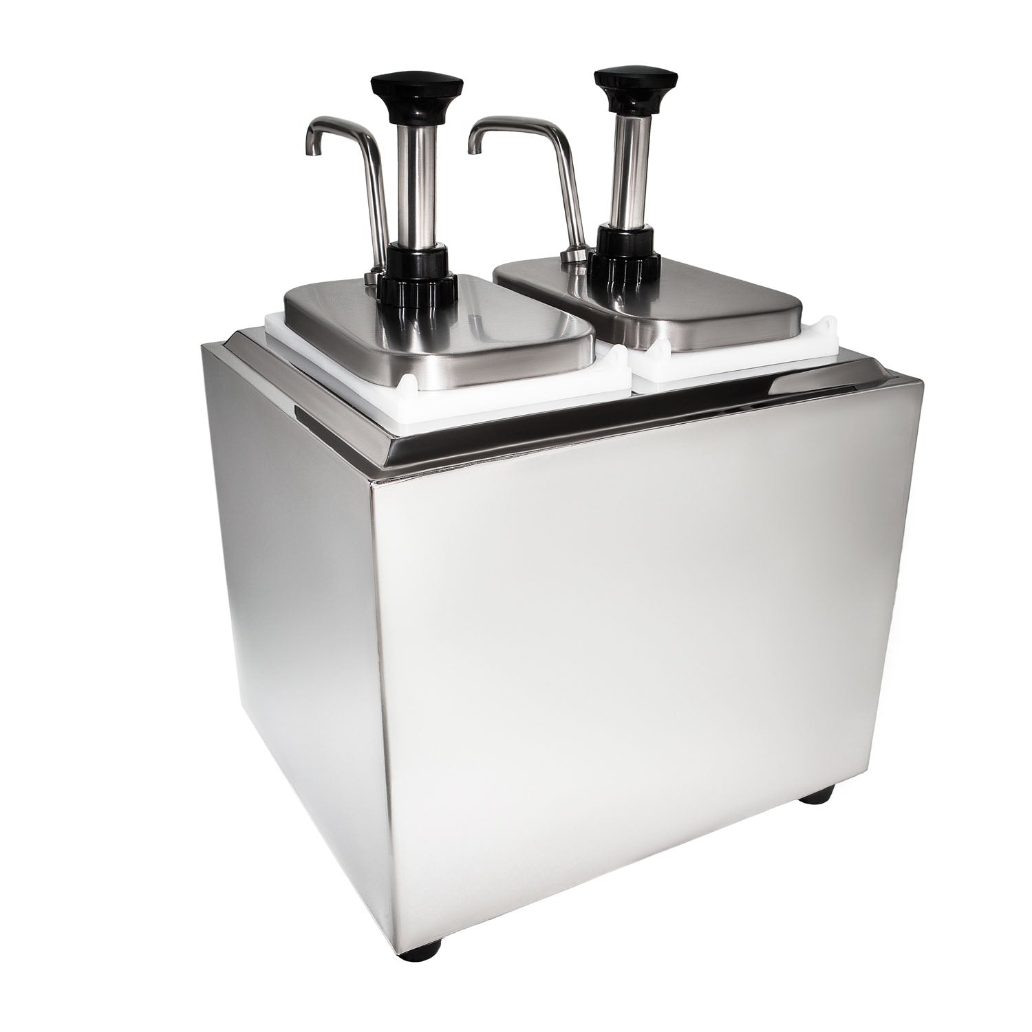 AP-315S Sauce Dispenser | 2-Bucket Sauce Pressure Pump | Double Sauce Dispenser | Commercial and Home Use