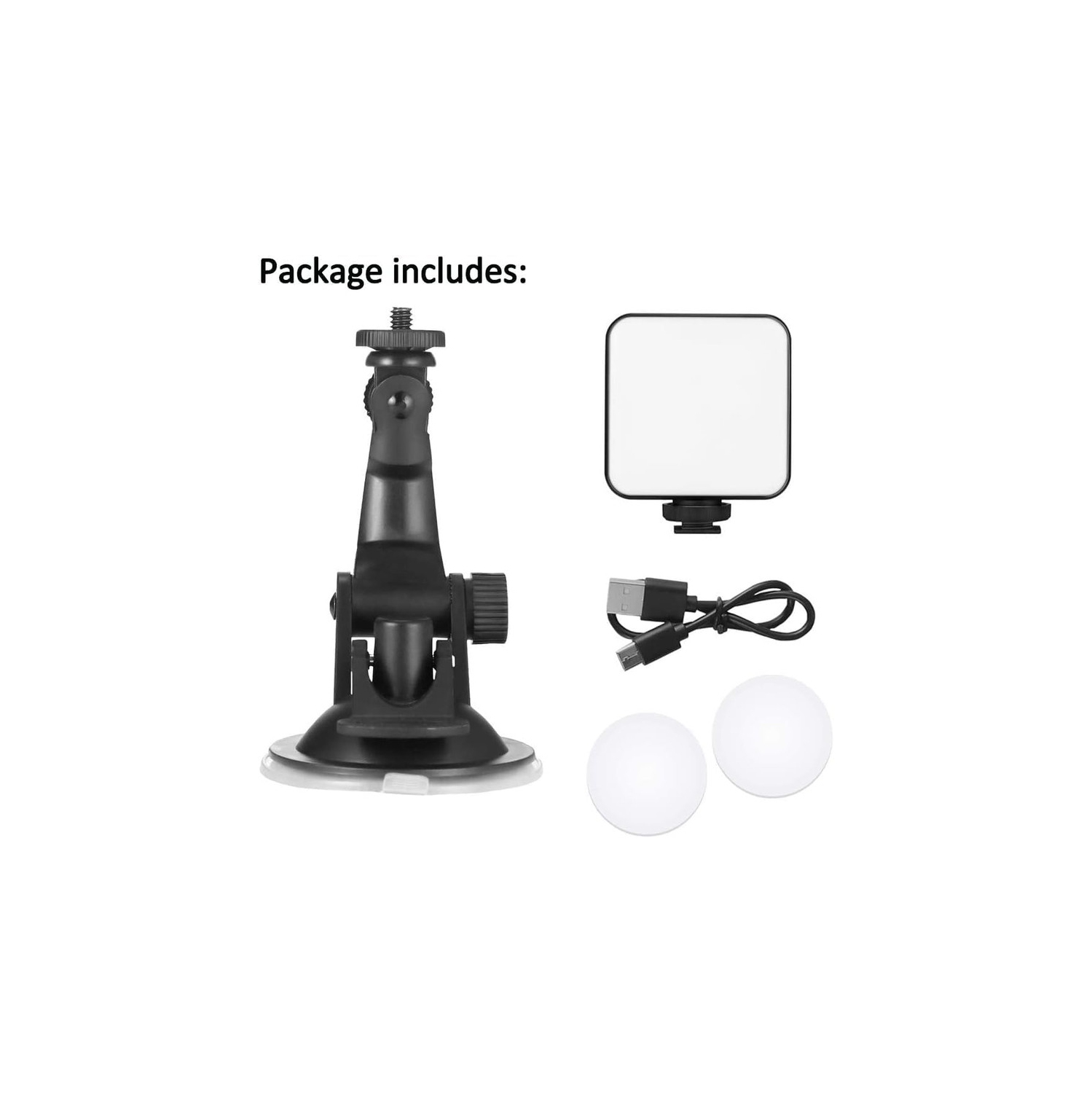 Video Conference Lighting Kit Adjustable Rechargeable LED Photography Fill Light Zoom Meeting Lighting