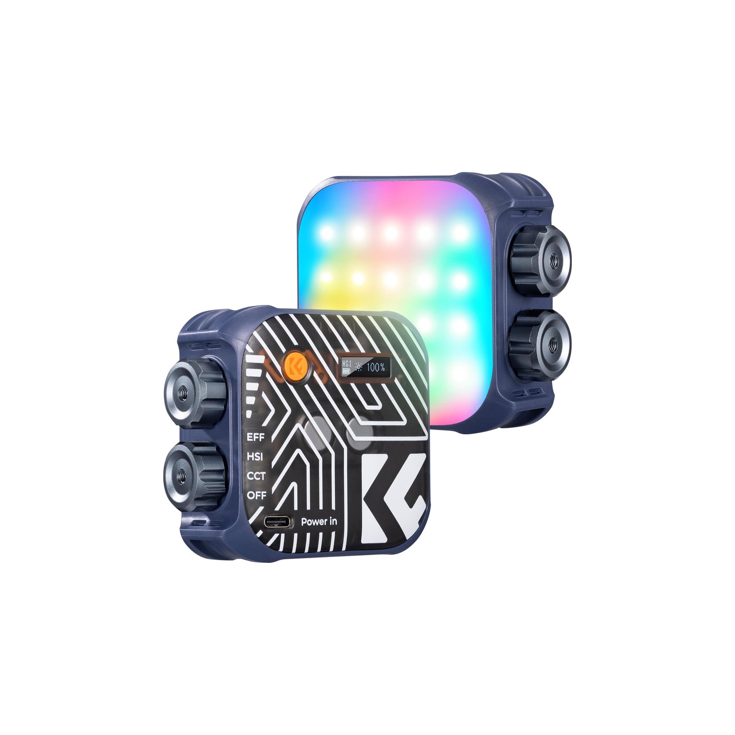 Lampe vidéo RVB Concept, lumière portative pour photographie 360&nbsp;°F avec 21 effets de lumière, lumière 2500K-9900K CRI 96+ DEL pour studio