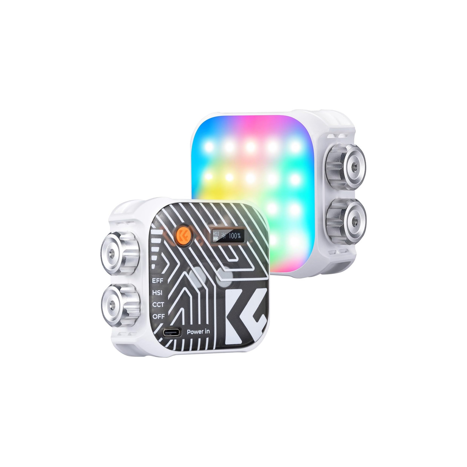 Lampe vidéo RVB Concept, lumière portative pour photographie 360&nbsp;°F avec 21 effets de lumière, lumière 2500K-9900K CRI 96+ LED pour appareil