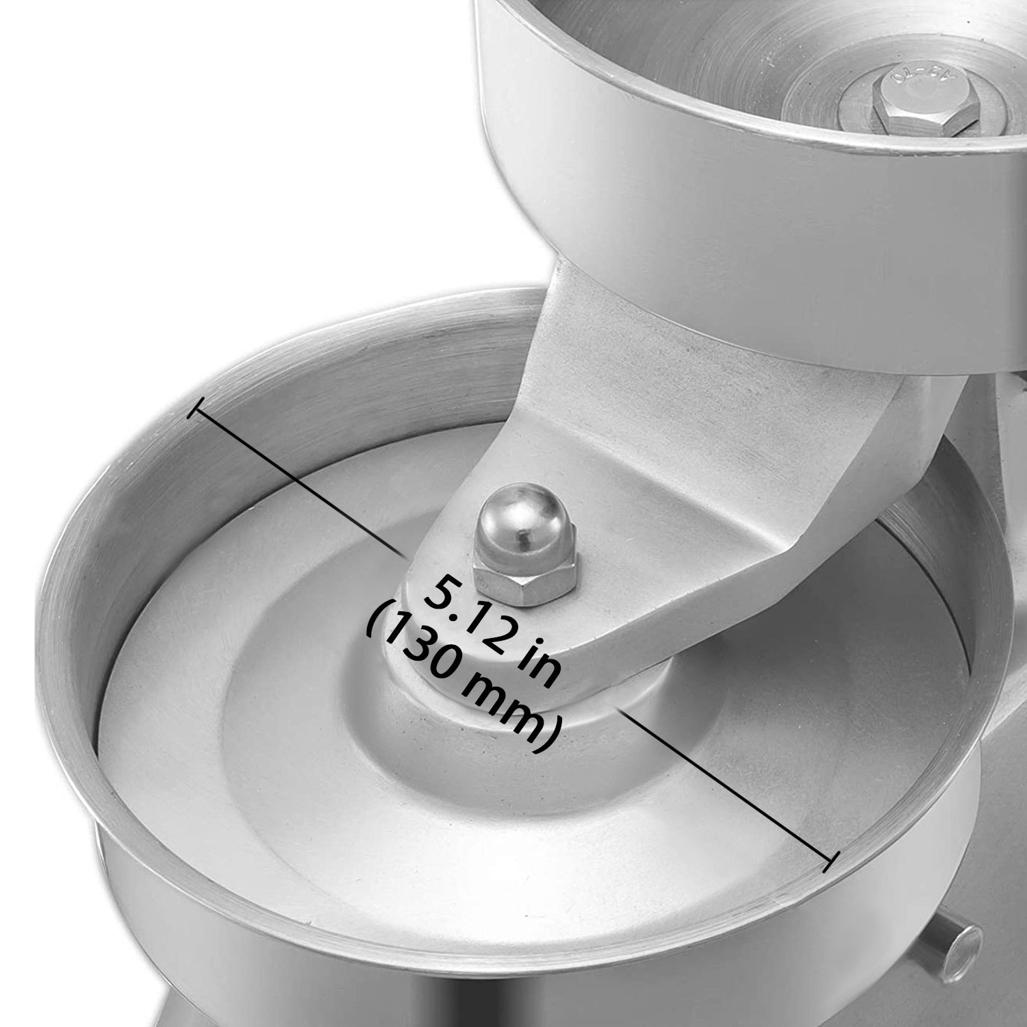 Presse à hamburger A-A130 | Machine à galettes de viande | Outil commercial de formage de galettes | Acier inoxydable | Diamètre de 5 pouces