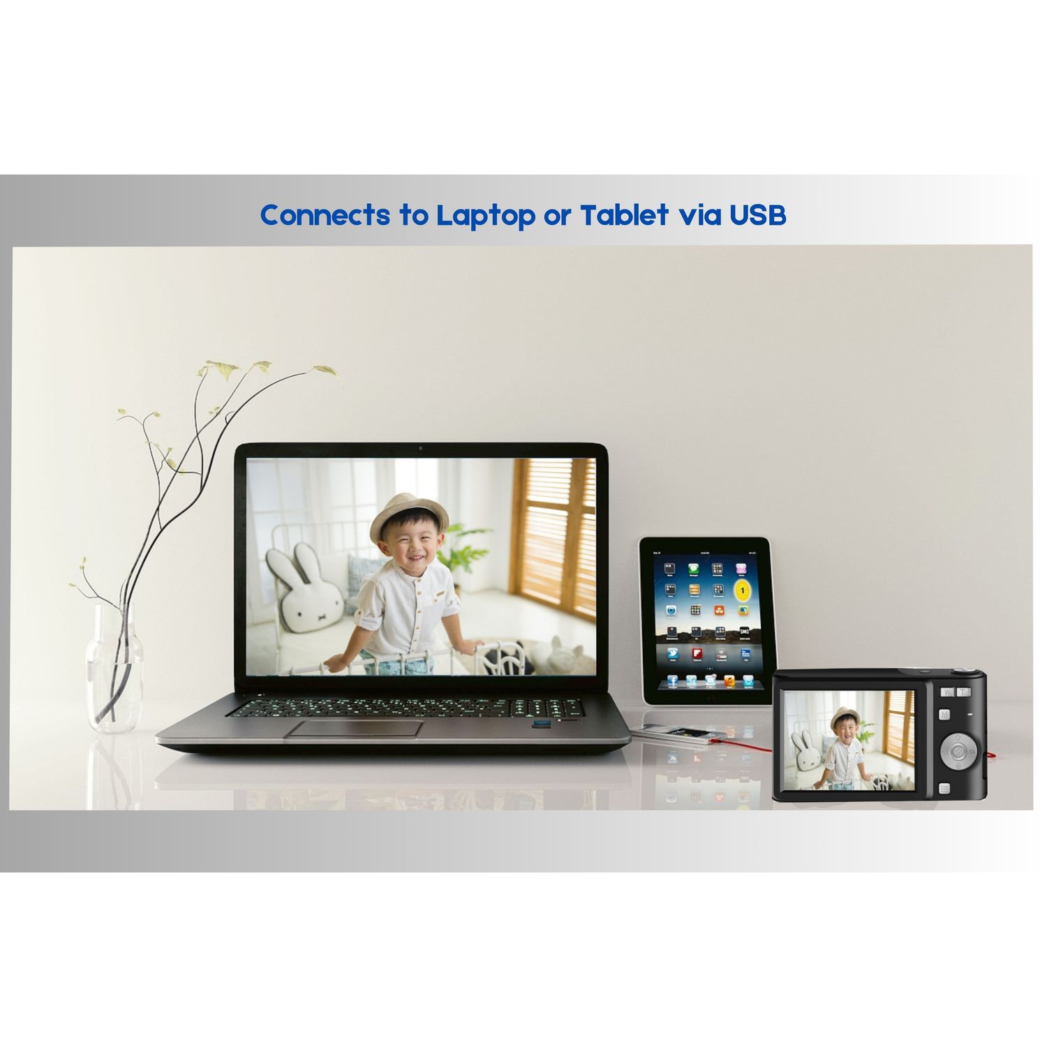 Appareil photo numérique HD compact 50&nbsp;Mpx 16X Zoom HD 1080p Appareil photo automatique 32&nbsp;Go, Caméra amusante pour garçons Enfants