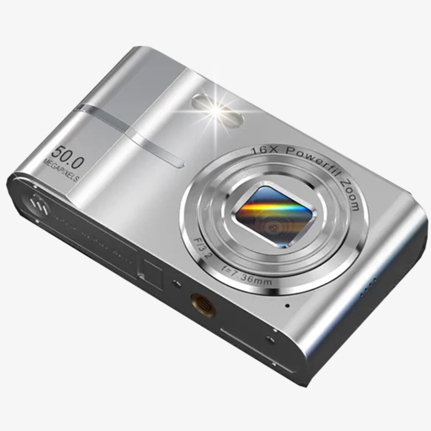 Appareil photo numérique HD compact 50&nbsp;Mpx 16X Zoom HD 1080p Appareil photo automatique 32&nbsp;Go, Caméra amusante pour garçons Enfants