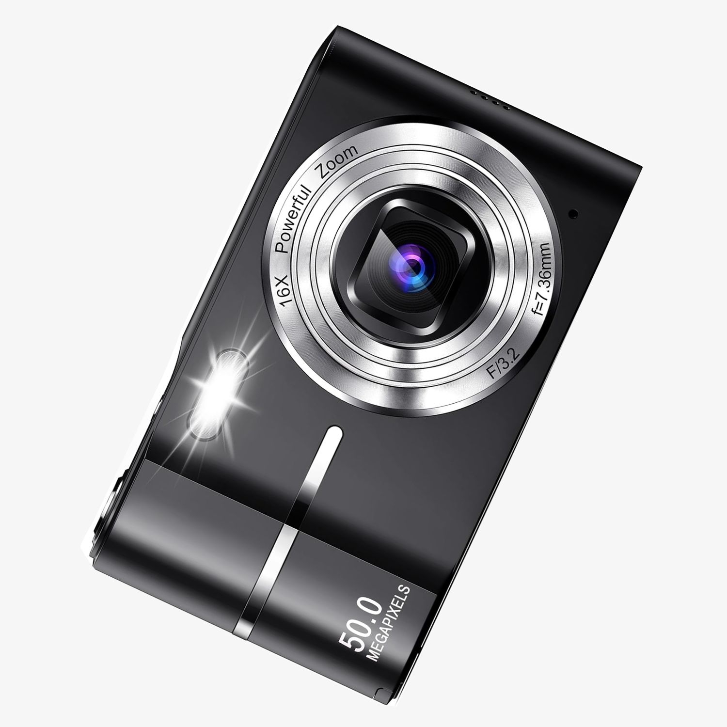 MAKATA Compact HD Digital Camera 50MP 16X Zoom HD 1080P Point and Shoot Camera 32GB Memory Card, Fun Camera for Boys Girls Kids Students Beginners