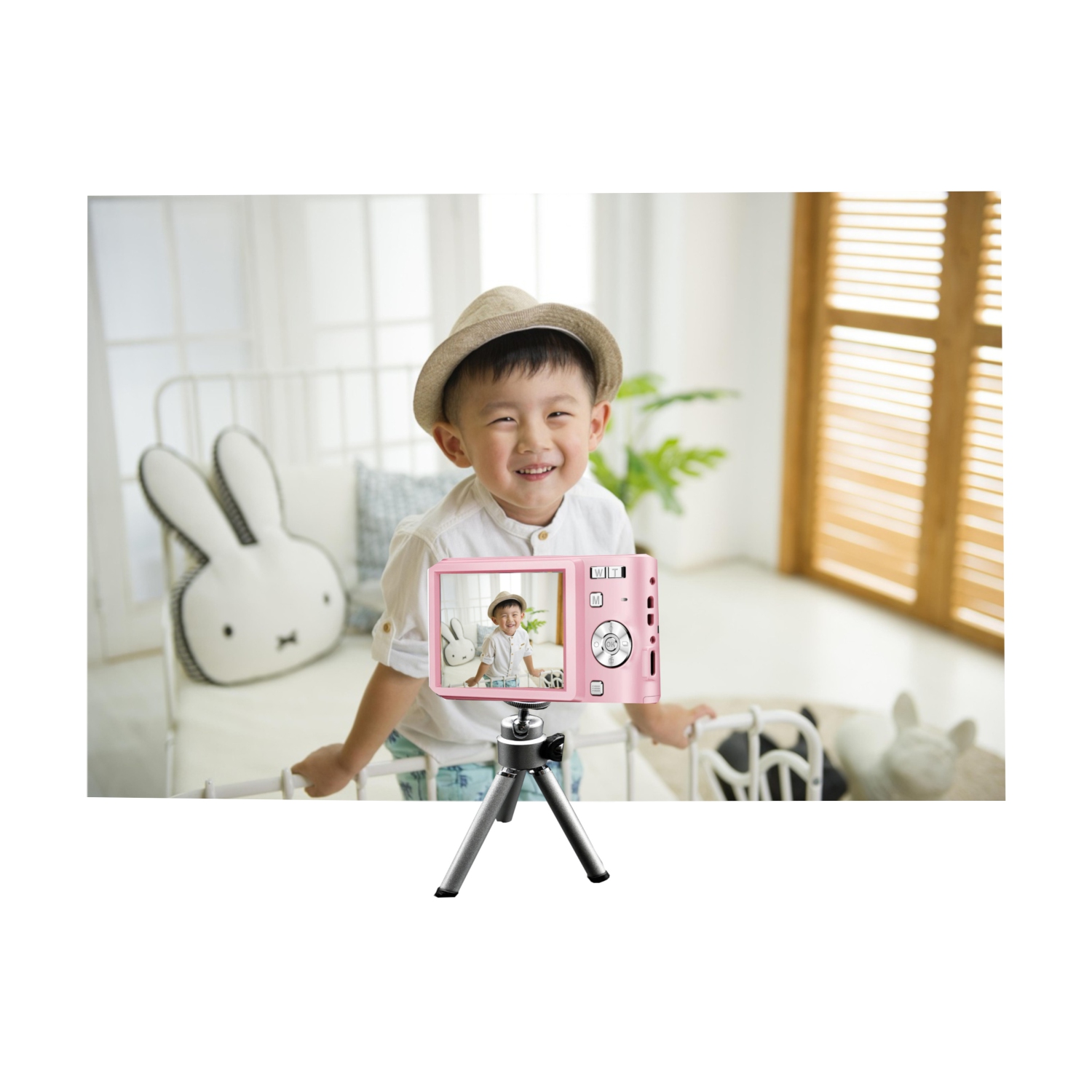 MAKATA Compact HD Digital Camera 50MP 16X Zoom HD 1080P Point and Shoot Camera 32GB Memory Card, Fun Camera for Boys Girls Kids Students Beginners