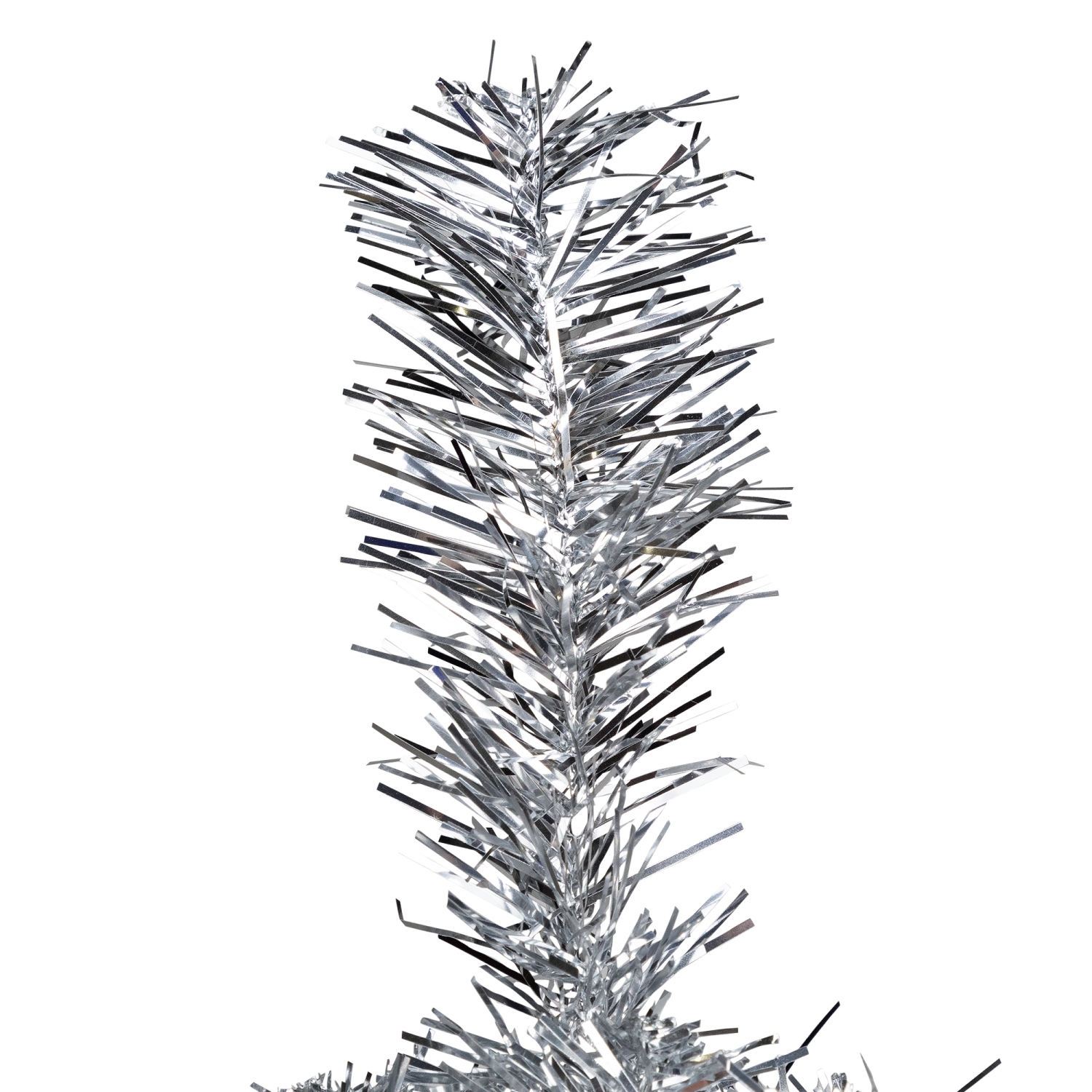 Artificial Tinsel Christmas Tree - 9' - Silver - Unlit
