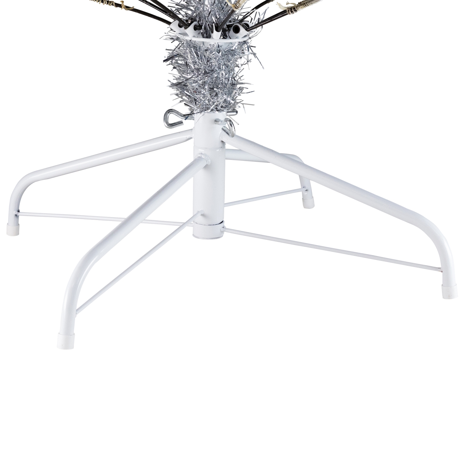 Artificial Tinsel Christmas Tree - 9' - Silver - Unlit