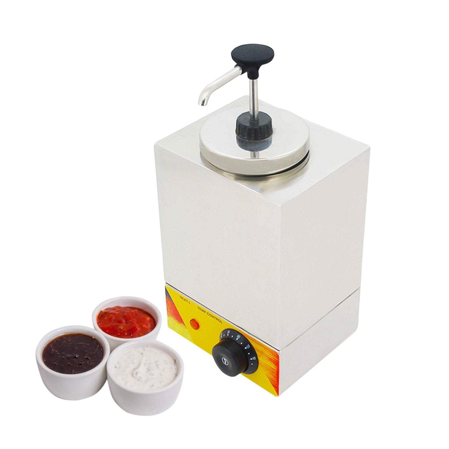 AP-313S Electric Sauce Dispenser | Topping Warmer with Pump | Sauce Dispenser | Commercial and Home Use | 110V