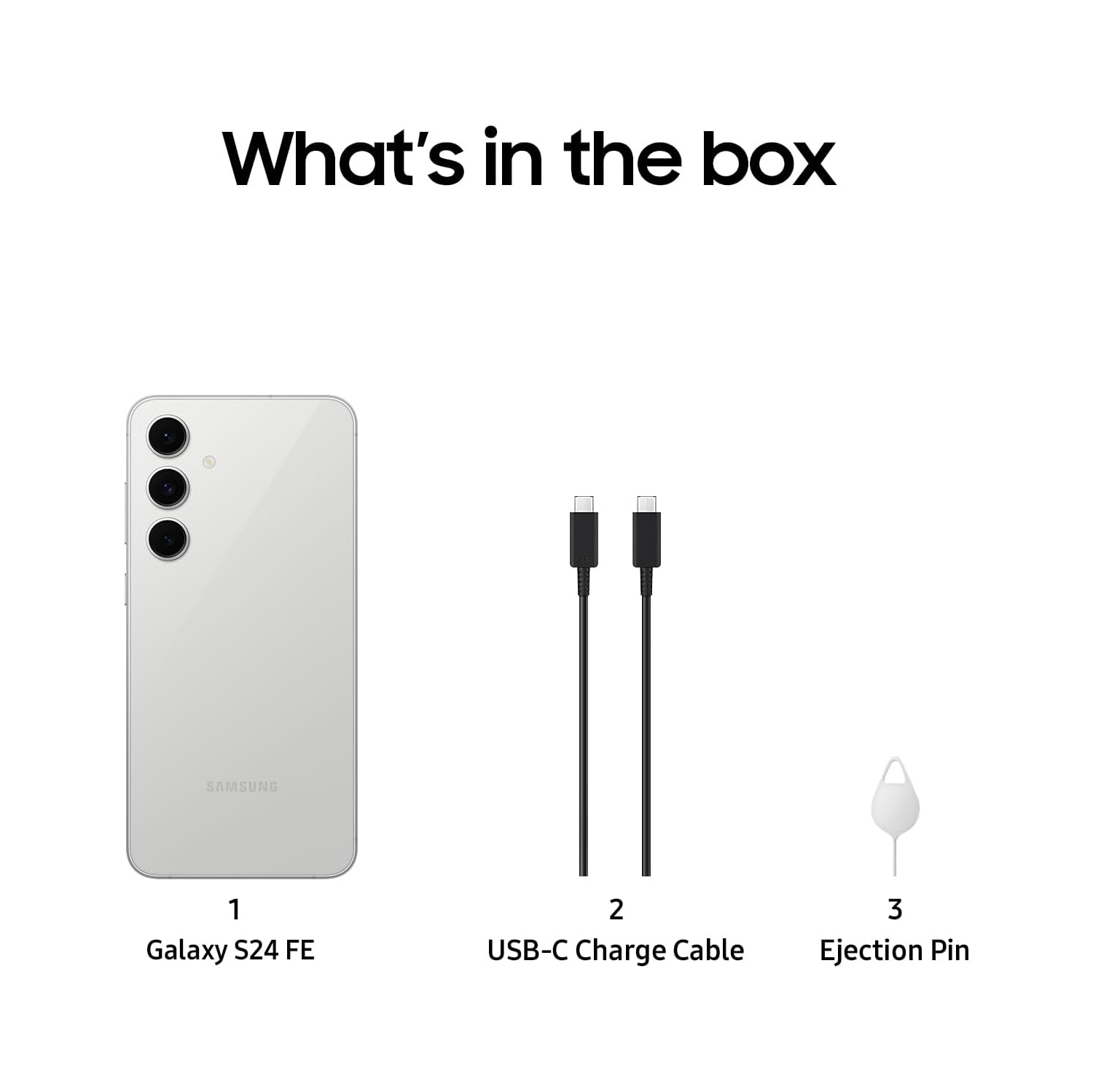 Samsung Galaxy S24 FE, AI Smartphone, Unlocked Android Smartphone, 128GB Storage, 8GB Ram, 6.7" Display, 50MP Camera - Gray - Brand New