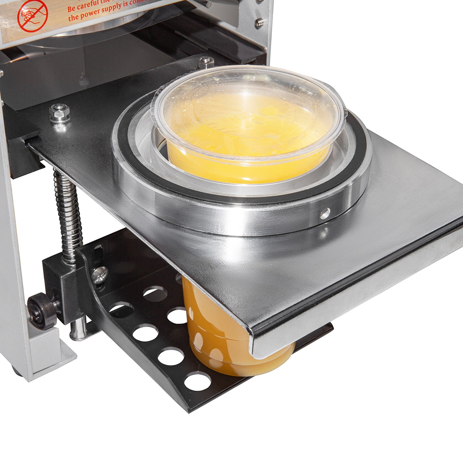 A-FWY690 Boba Cup Sealing Machine Commercial | Semi-Automatic Cup Sealer | 400-600 cups/h | Cups 3.5” & 3.7” diameter/ 6” (150 mm) max height | 110V