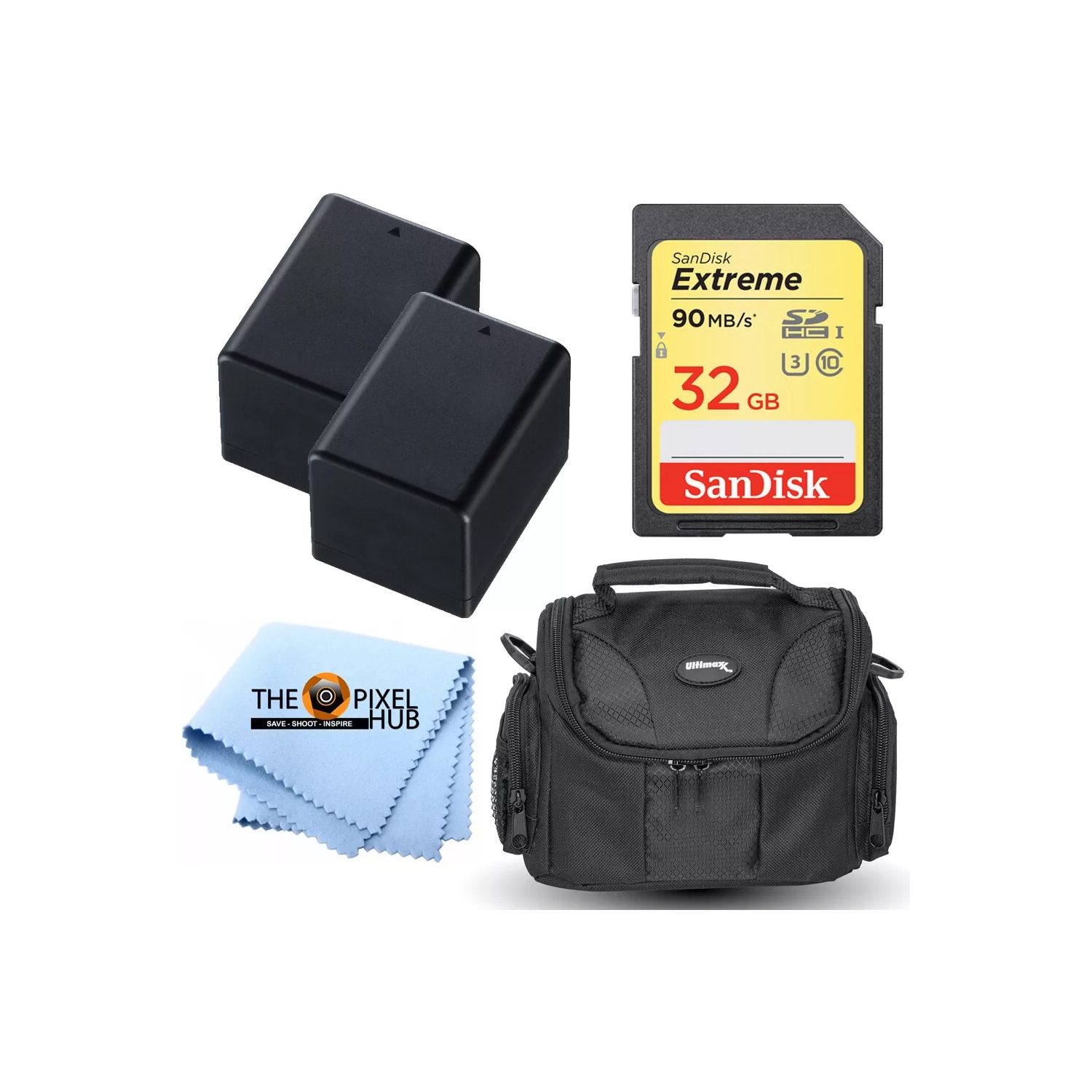 Battery Accessory Bundle Kit for Canon VIXIA HF R800 R80 R82 R50 R52 R400 R40