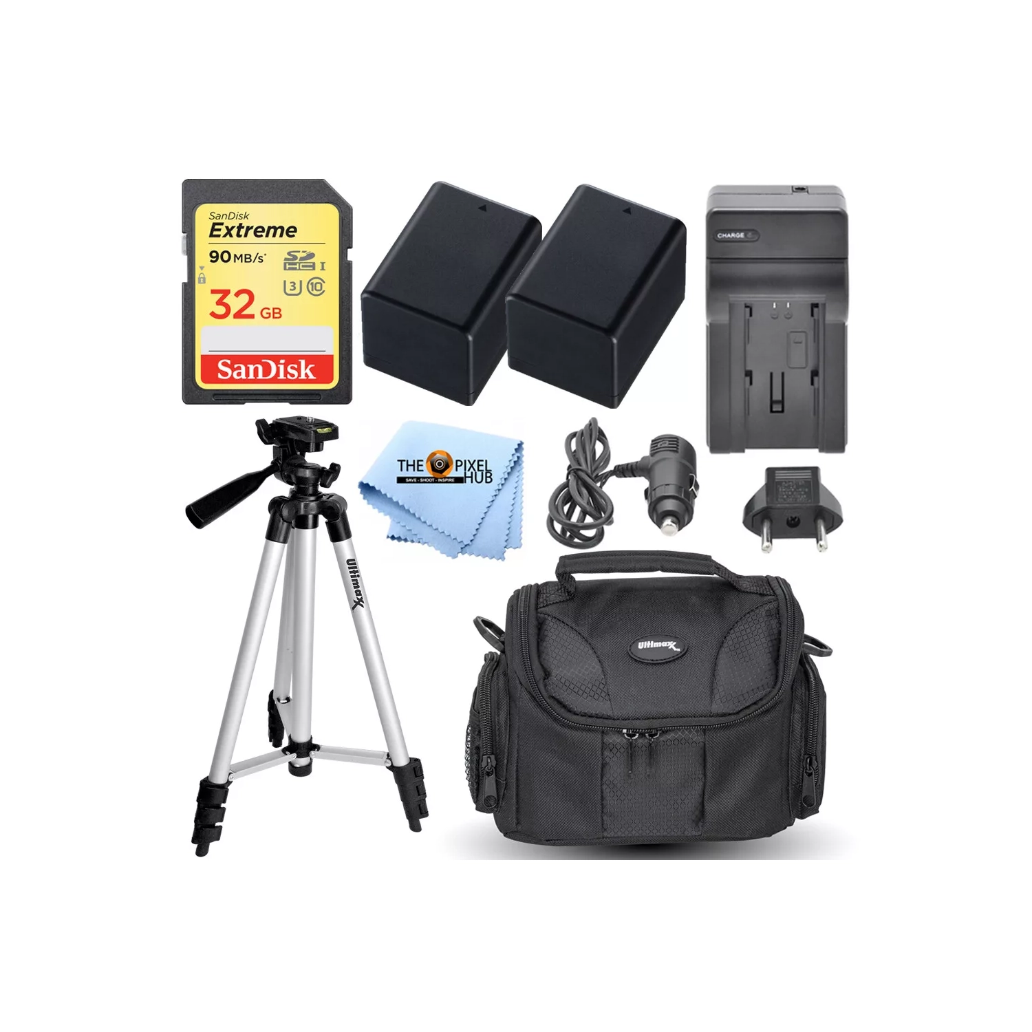 Accessory Bundle for Canon VIXIA HF R800 R80 R82 R600 R50 R52 R400 R40 R300 M52