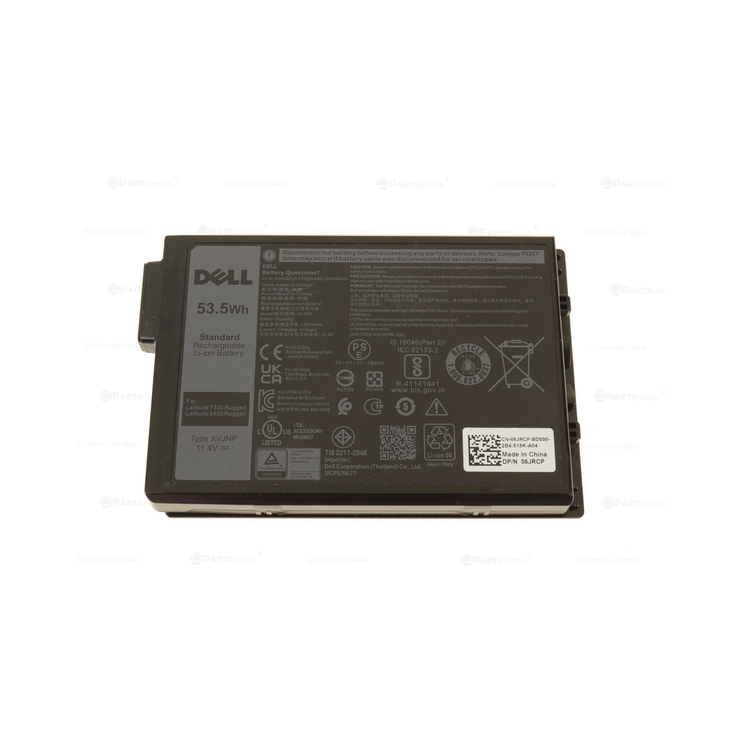 Nouvelle batterie Dell Latitude Rugged 0XVJNP 6JRCP M0TN3 XVJNP 53.5WH