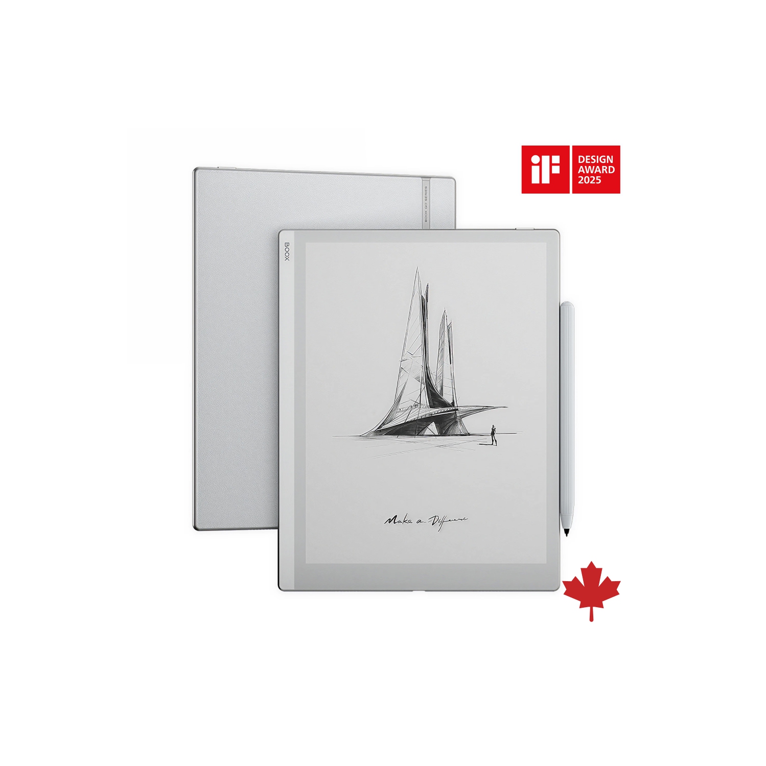 BOOX Go 10.3 Monochrome E-Ink Tablet + Original Magnetic Cover + Pen Tips Bundle