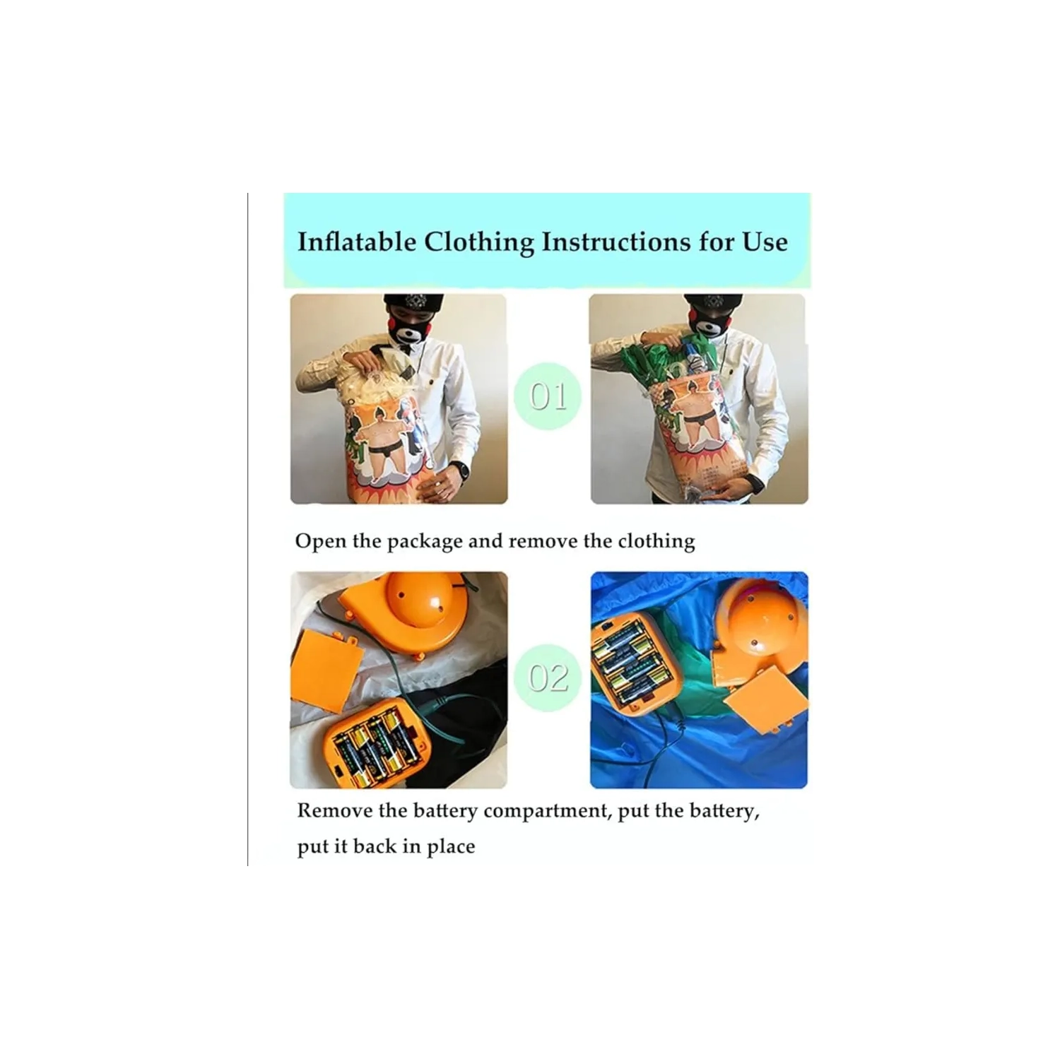 Inflatable Dinosaur T-Rex Costume – Blow-Up Animal Suit for Halloween Party, Perfect for Adults & Kids