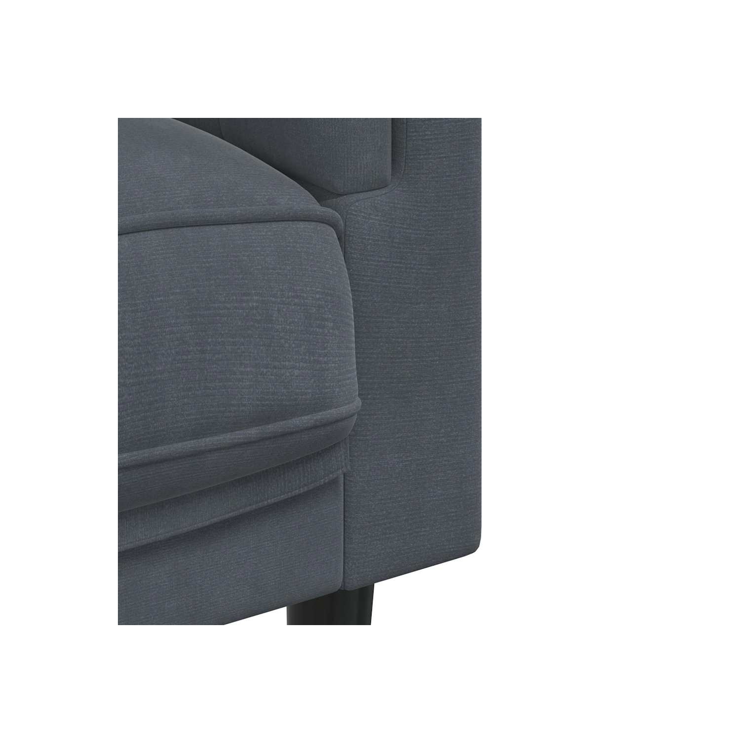 Canapé vidaXL avec coussins 2 places en velours gris foncé