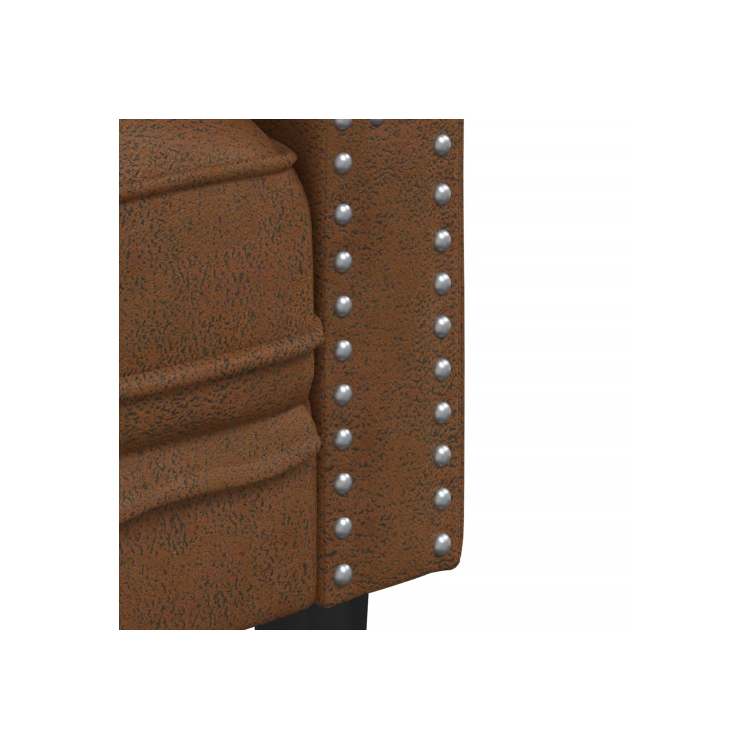 Canapé 3 places Chesterfield vidaXL en similicuir de suède brun