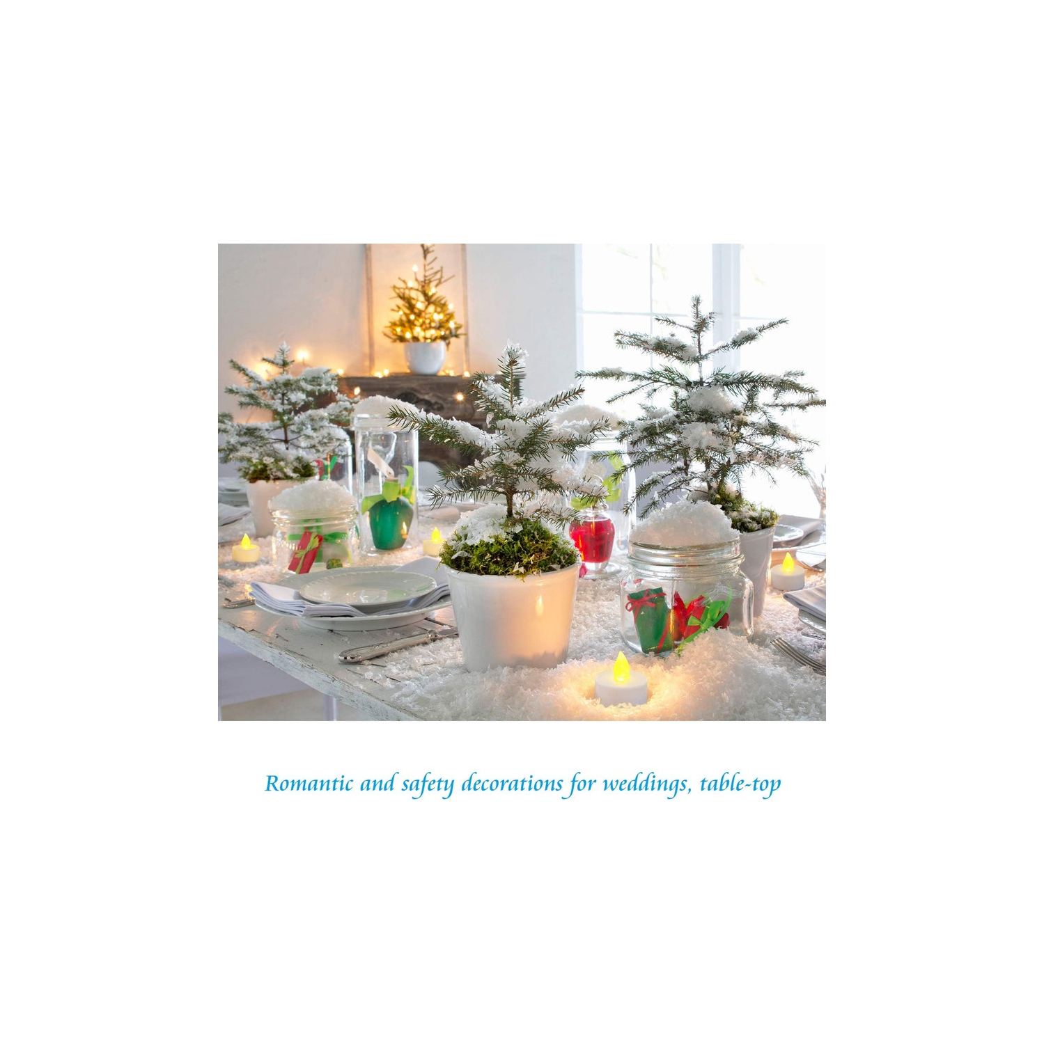 Tea Lights, [Long Lasting] [39pcs] LED Tealights Flickering Candles Battery Operated Candles, Flameless Fake Candles in Warm Yellow