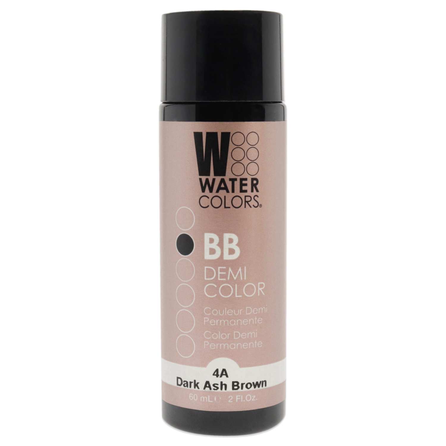 Colorant capillaire Demi-permanent à l'aquarelle BB - 4&nbsp;A Frêne foncé brun par Tressa pour unisexe - Colorant capillaire 2&nbsp;oz