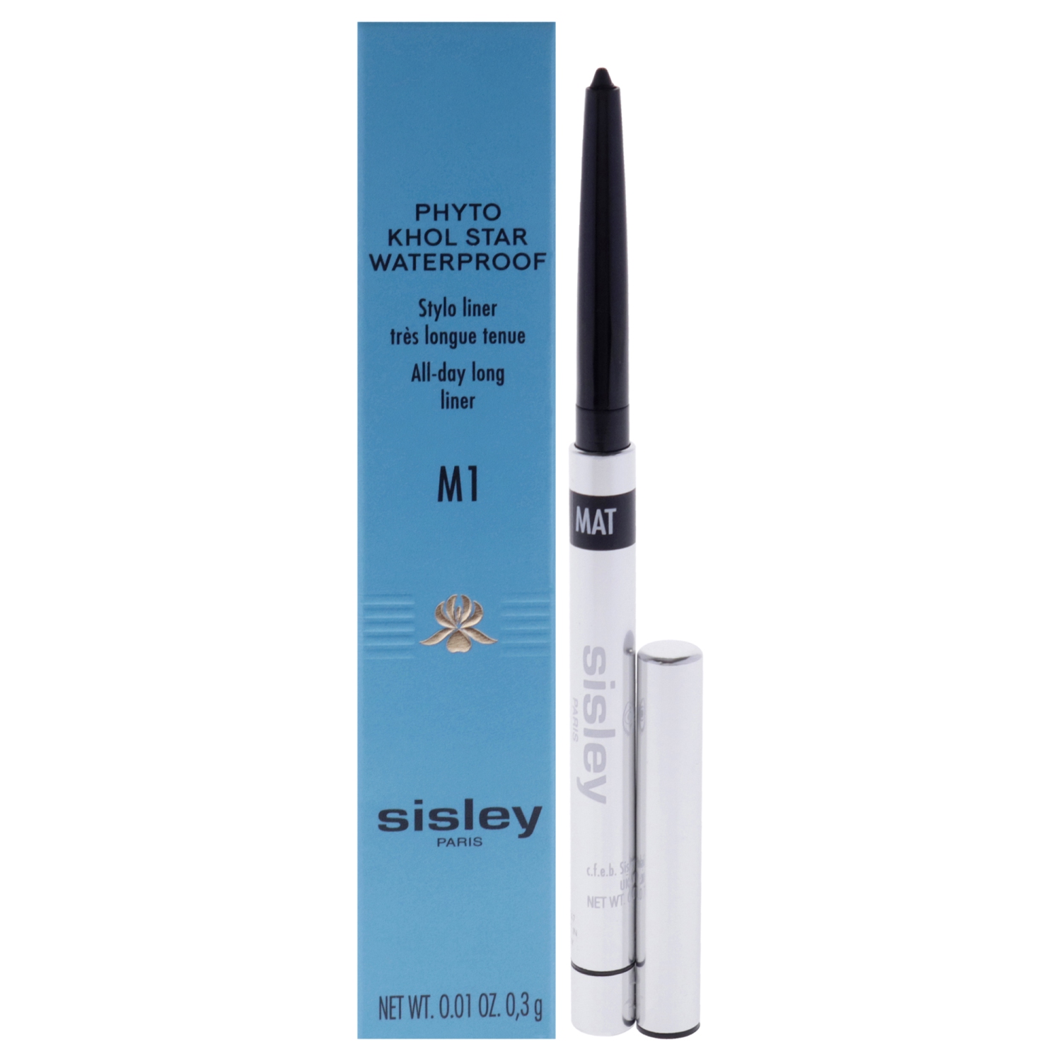 Phyto Khol Star Waterproof - M1 Matte Onyx by Sisley for Women - 0.01 oz Eyeliner