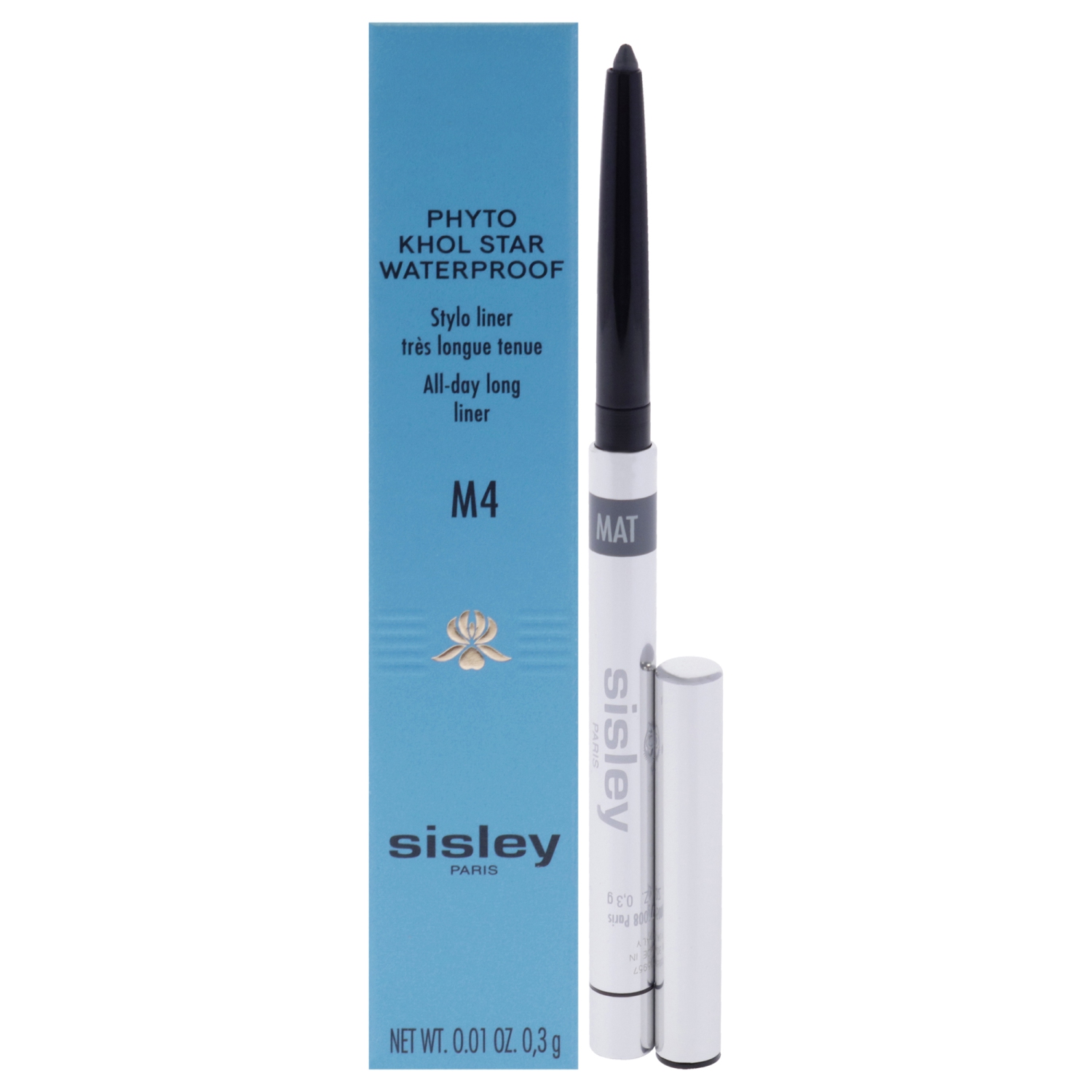 Phyto Khol Star Waterproof - M4 Matte Graphite by Sisley for Women - 0.01 oz Eyeliner