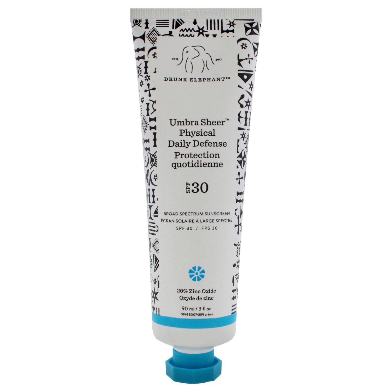 Umbra Sheer Physical Daily Defense SPF 30 by Drunk Elephant for Women - 3 oz Sunscreen