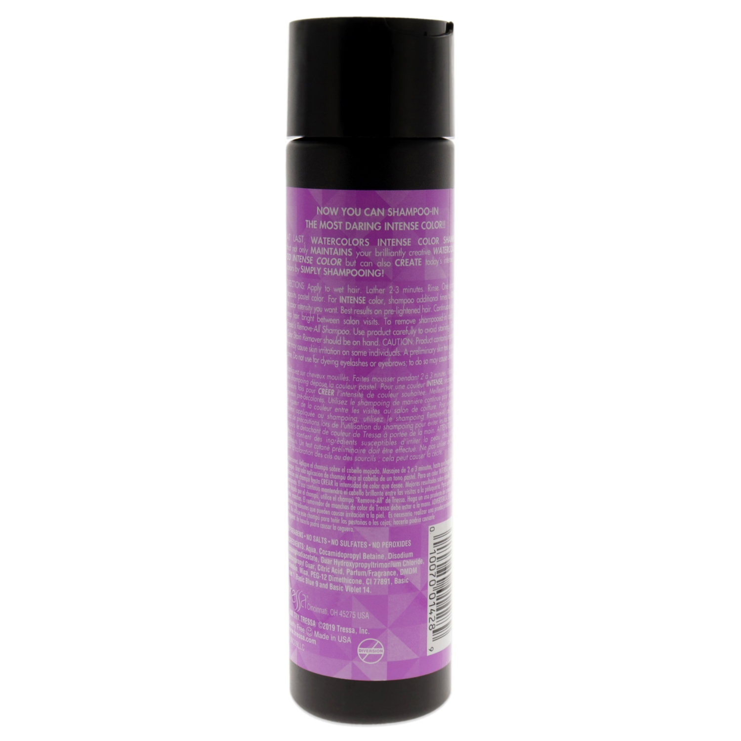 Shampooing aquarelle intense - Lilas par Tressa unisexe - Shampooing 8,5 oz