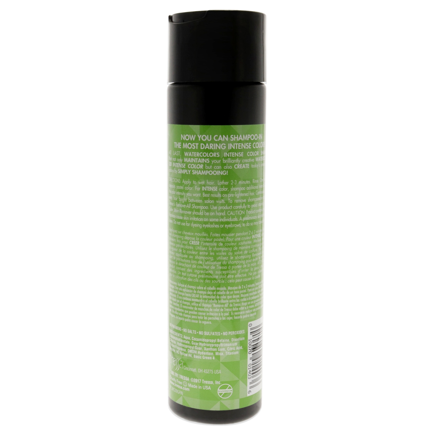 Shampooing aquarelle intense - Vert par Tressa unisexe - Shampooing 8,5 oz