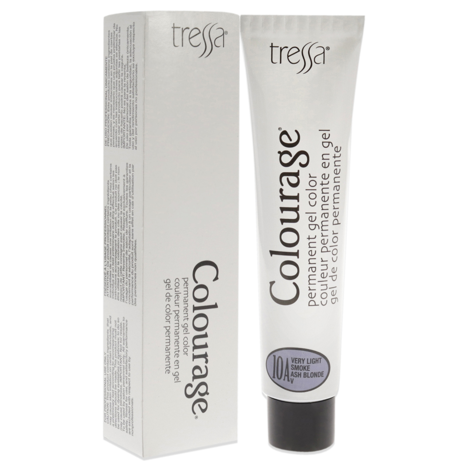 Colorant en gel permanent - 10&nbsp;A très clair blond cendré fumé par Tressa pour unisexe - Colorant capillaire 2&nbsp;oz