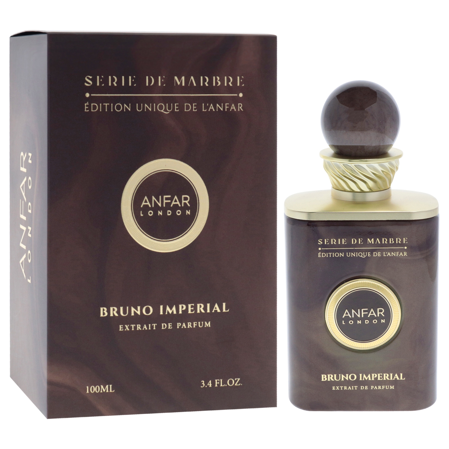 Anfar Londres - Bruno Imperial par Anfar pour Homme - 3,4&nbsp;oz Extrait De Parfum Spray