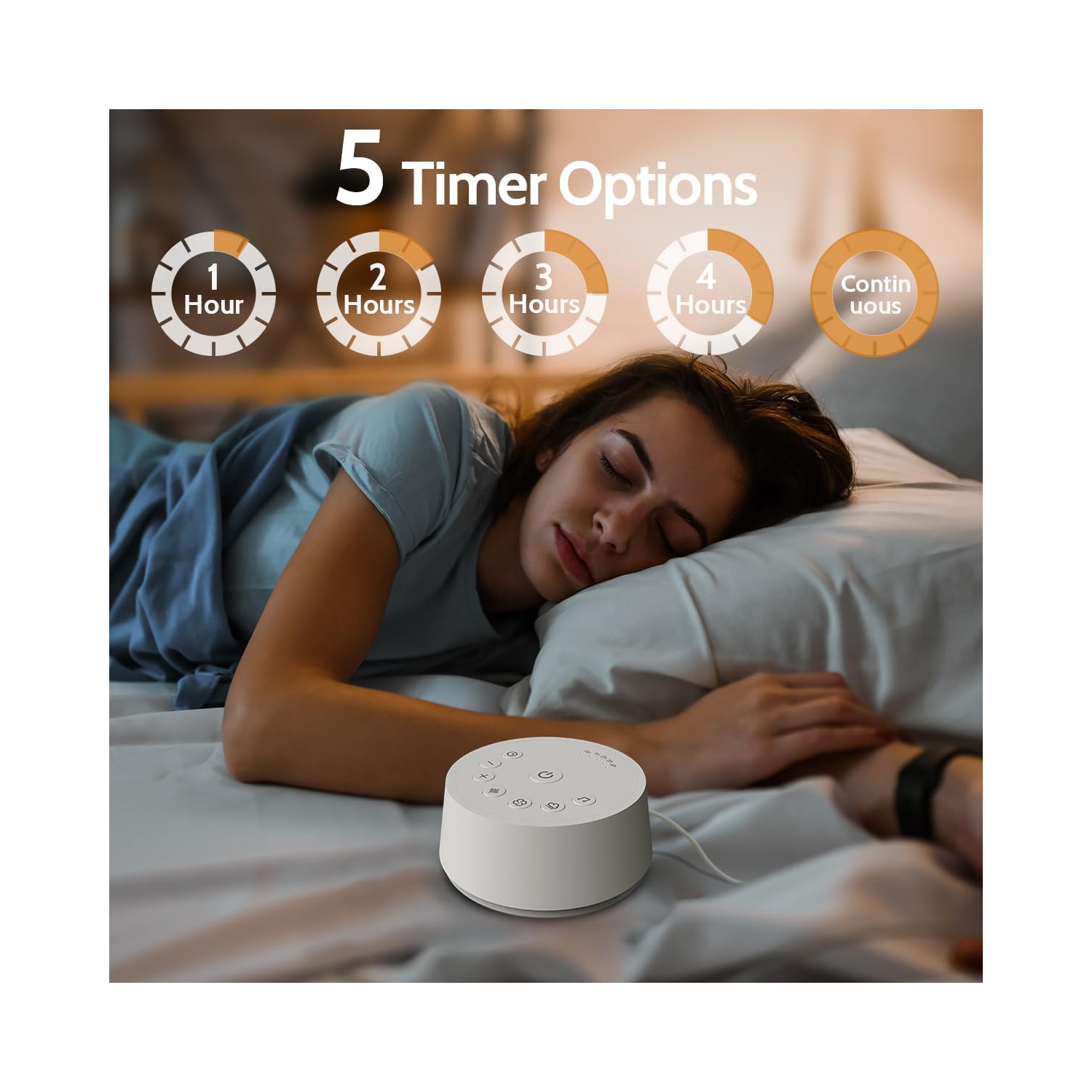 Color Noise Sound Machines White Noise Machine with 25 Soothing Sounds 32 Volume Levels 5 Timers and 4 Sound for Kids Adults and Home