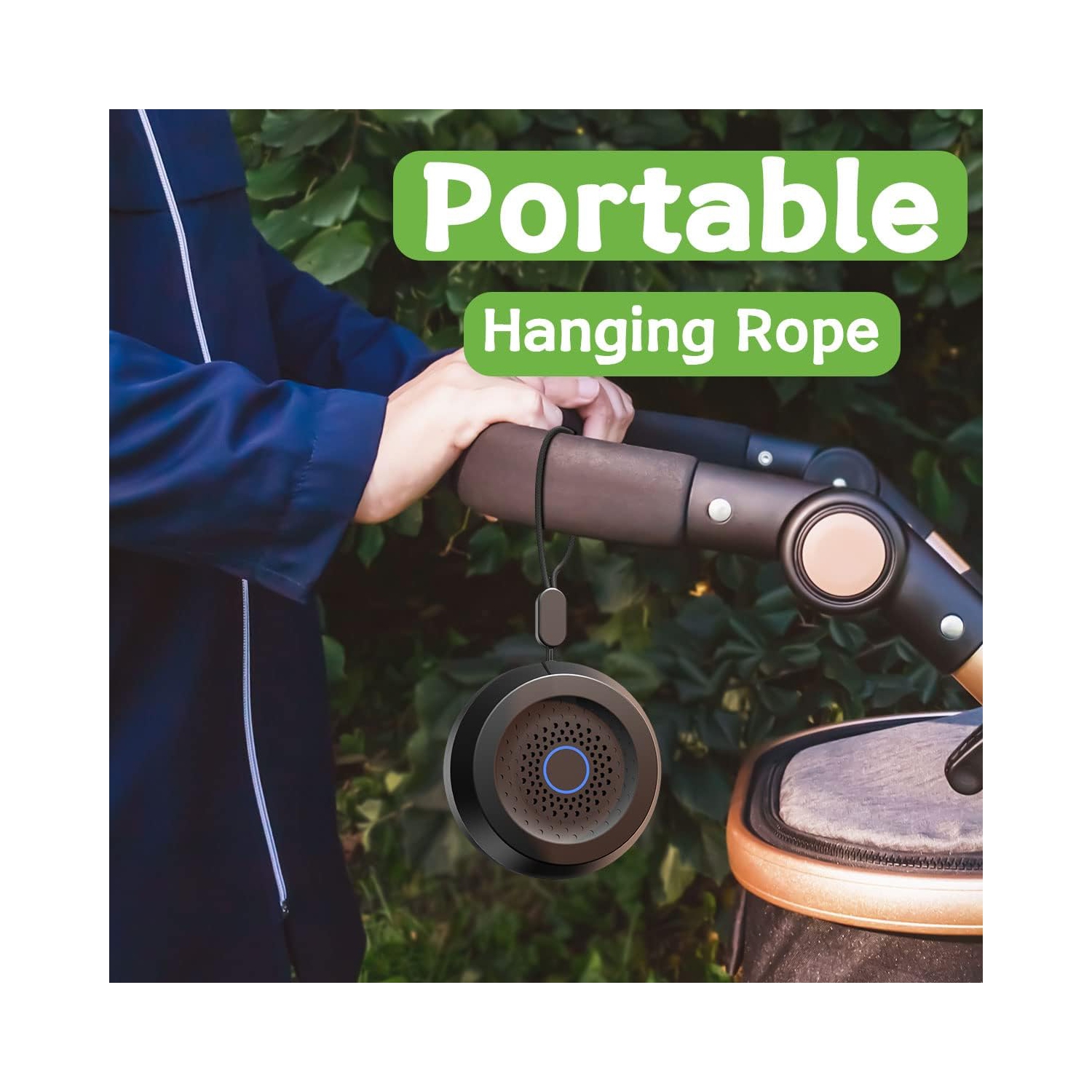 Appareil à bruit blanc Sound avec 32 niveaux de volume et 25 sons apaisants naturels USB Rechargeable, minuterie et fonction mémoire Portable pour