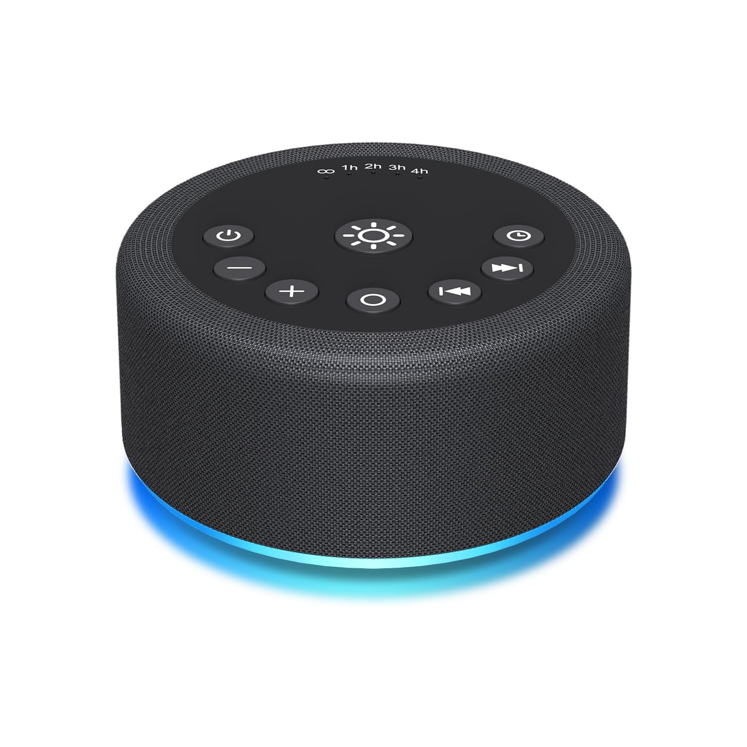 Sleep Sound Machine Machine à bruit blanc 30 Sons non en boucle 36 Volume réglable Mémoire Fonction Bruit brun Machine pour bébé Enfants Adulte,Noir