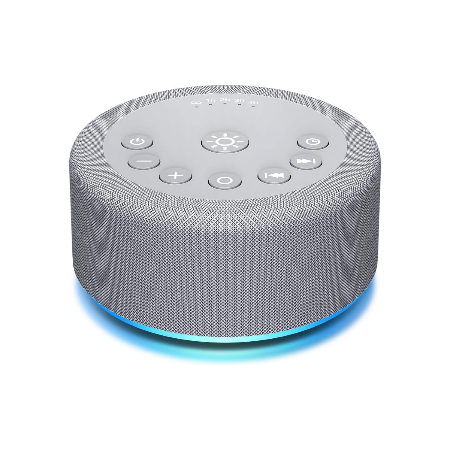 Sleep Sound Machine Machine à bruit blanc 30 Sons non en boucle 36 Volume réglable Mémoire Fonction Bruit brun Machine pour bébé Enfants Adulte,Gris