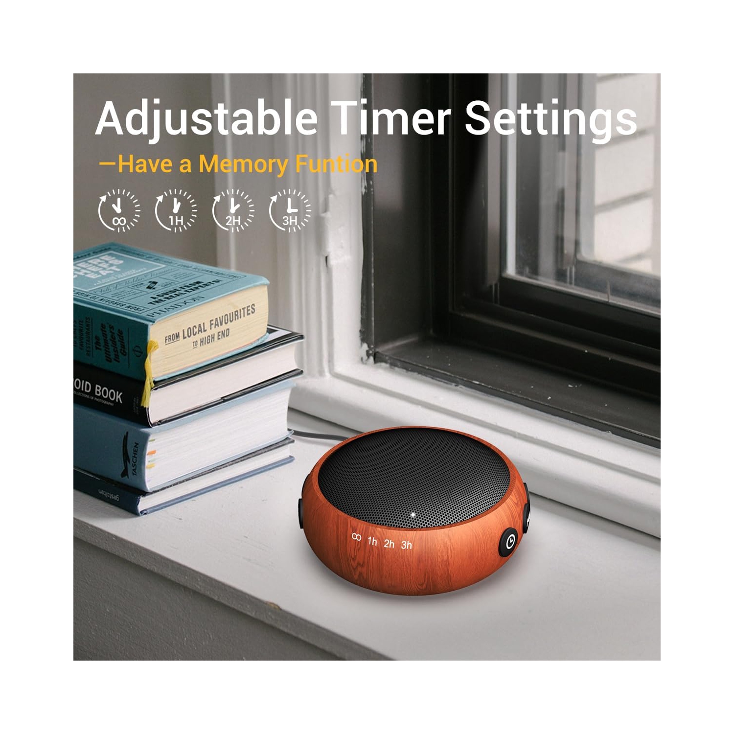 Sound Machine Brown Noise Machine 30 Soothing Natural Sounds Noise Machine for Baby Kids Adults with 36 Volume Control Powered by AC or USB