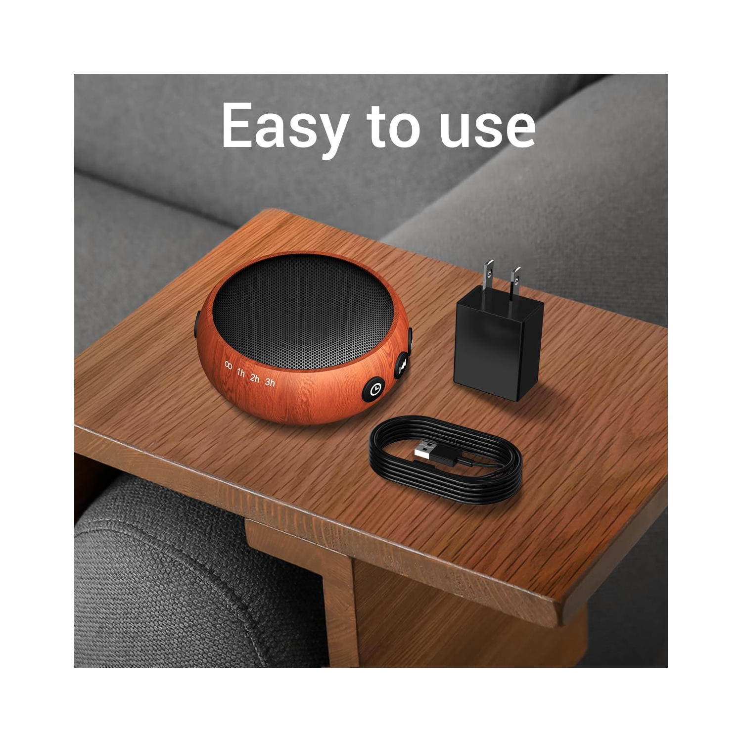 Sound Machine Brown Noise Machine 30 Soothing Natural Sounds Noise Machine for Baby Kids Adults with 36 Volume Control Powered by AC or USB