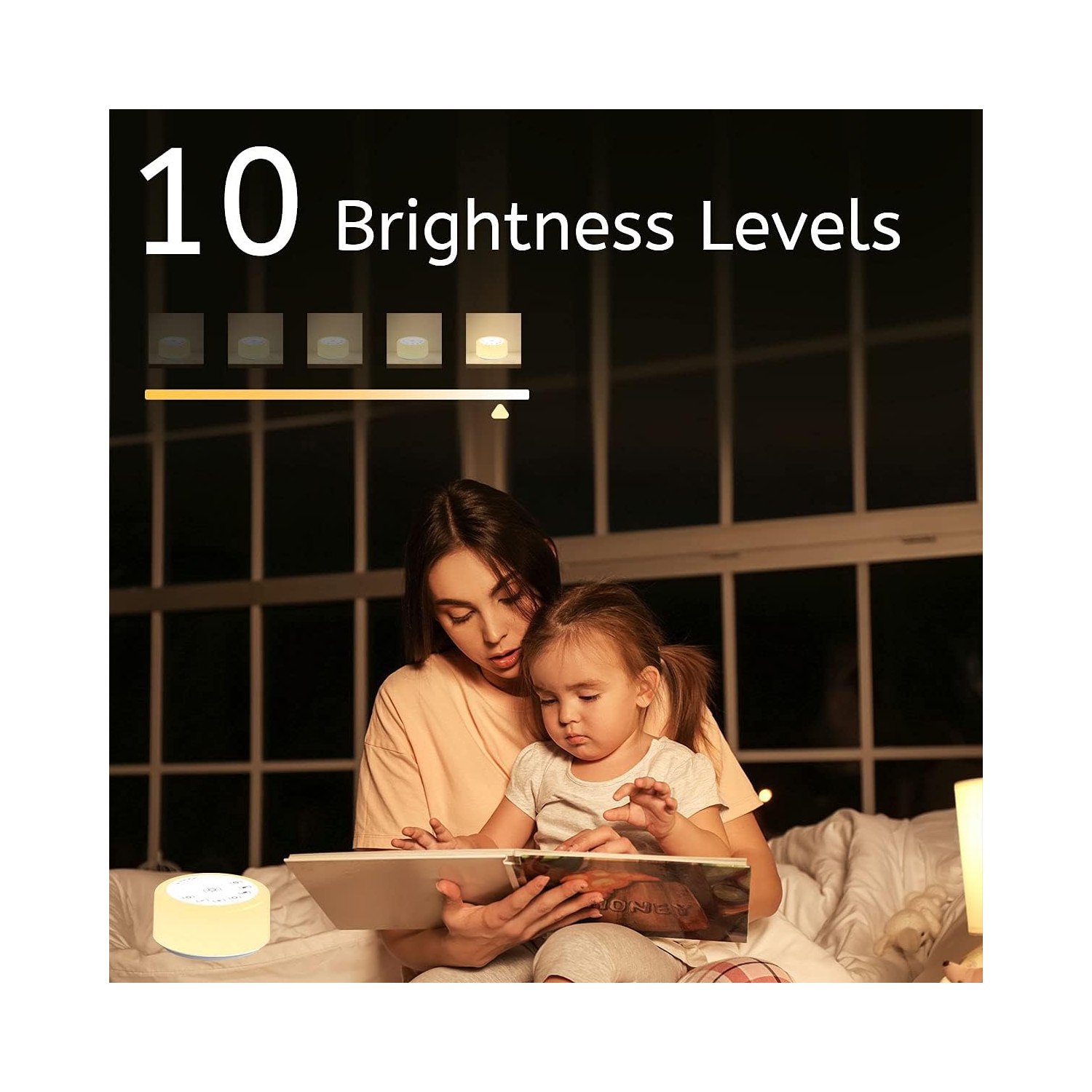 Noise Sound Machine Machine à bruit blanc 12 couleurs Machine à bruit avec 30 sons apaisants pour le sommeil et le voyage à domicile et le bureau,