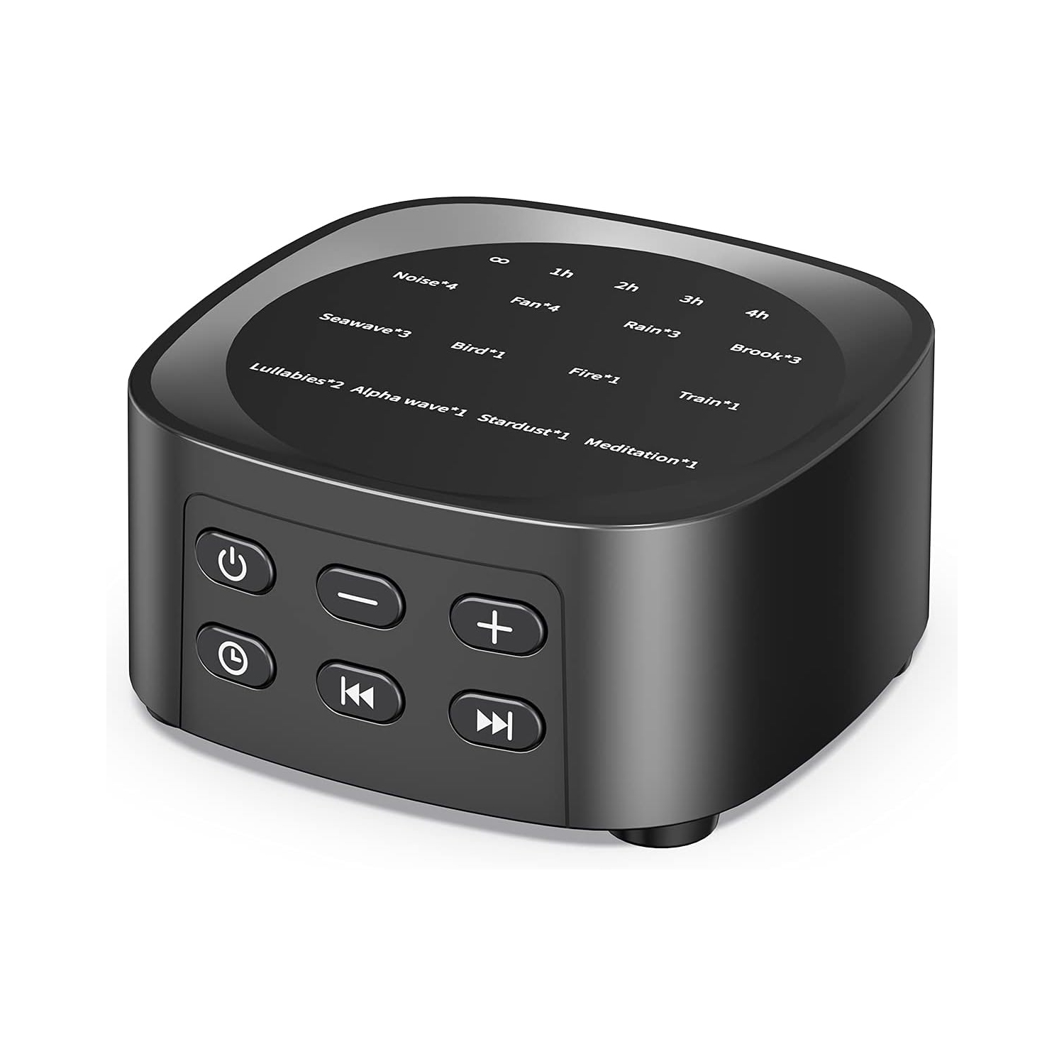 Appareils sonores avec 25 sons apaisants 36 niveaux de volume 5 minuteries Mémoire portative Fonction de sommeil Appareil à bruit blanc pour le