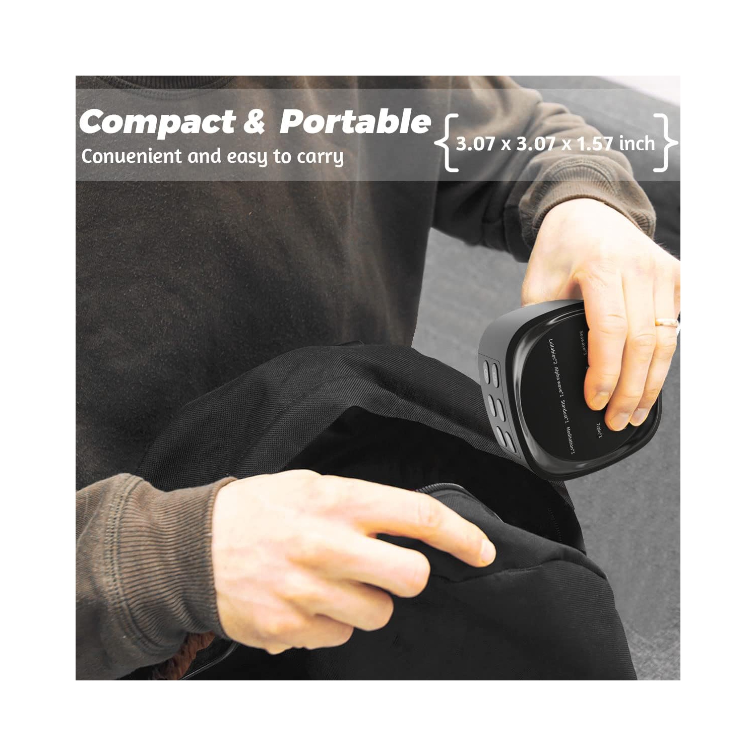 Appareils sonores avec 25 sons apaisants 36 niveaux de volume 5 minuteries Mémoire portative Fonction de sommeil Appareil à bruit blanc pour le