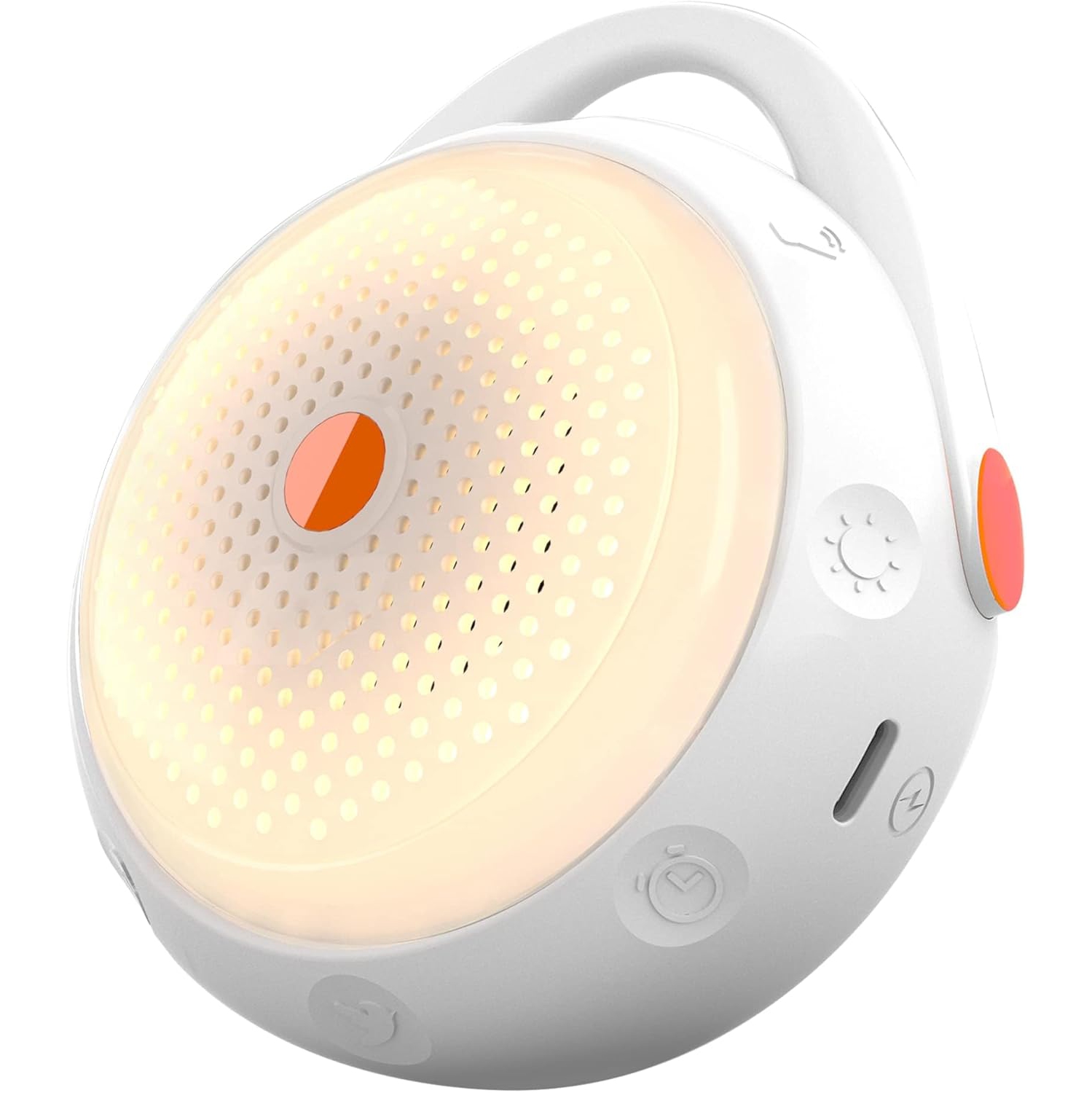 White Noise Machine, Sound Machine Baby with 12 Soothing Sounds, Nursery Night Light, Build-in Battery for Adult Baby Portable Sound Machine for