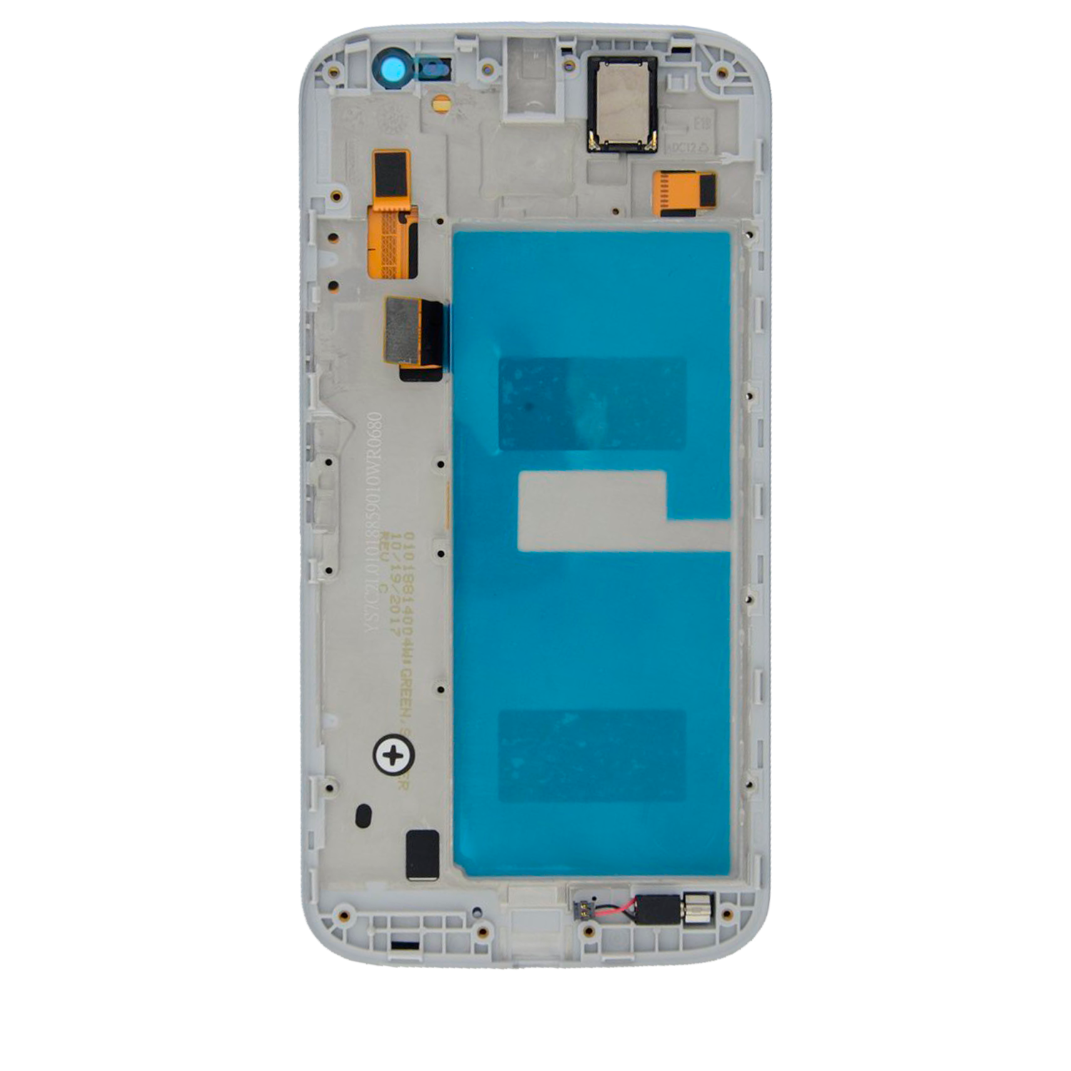 Refurbished - LCD Assembly With Frame Compatible With Motorola Moto G4 (XT1620 / XT1621 / 2016) (White)