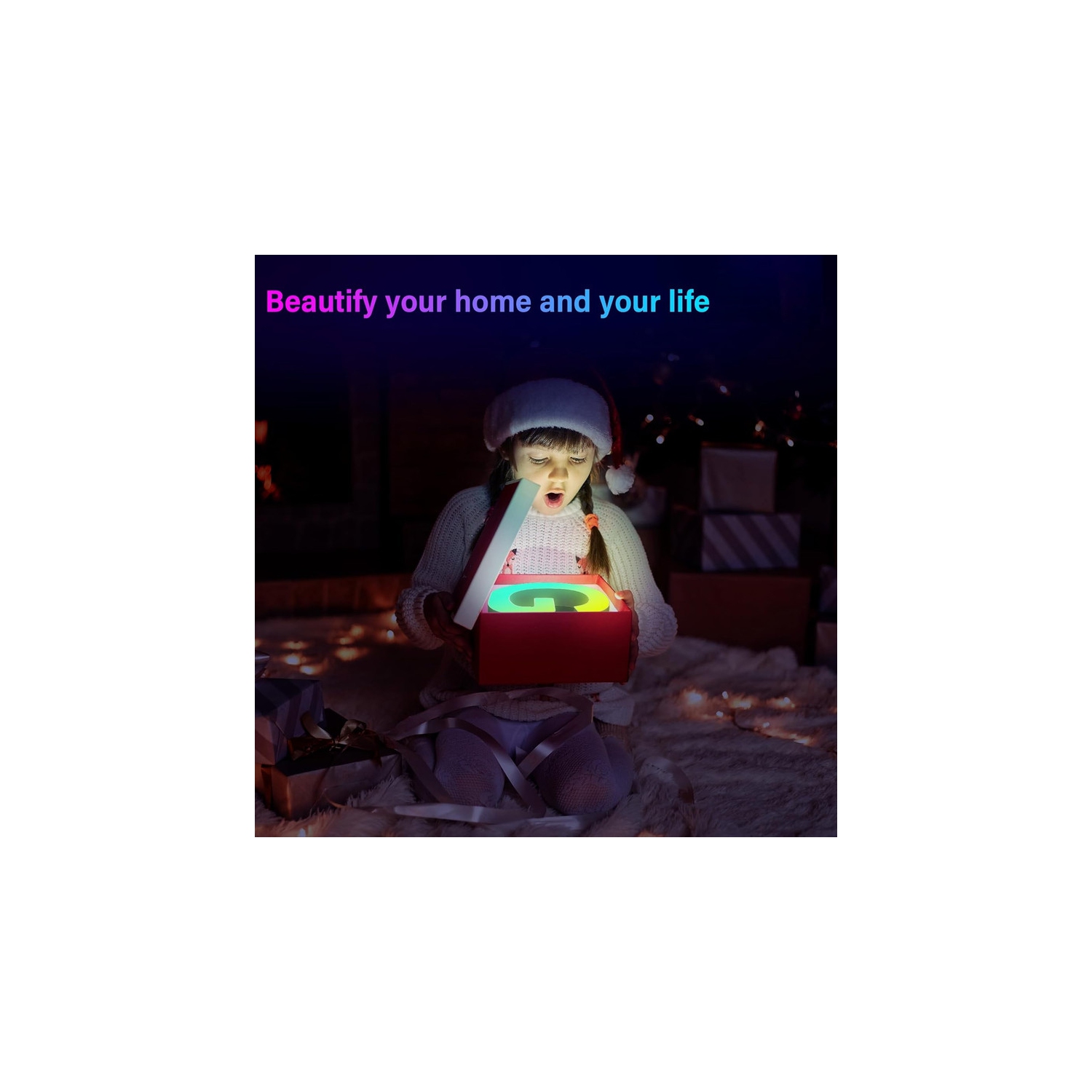 Light Up Letters LED Letter - Bedroom Lighted Letter Colorful Glitter Alphabet Music Sync Color Changing Letters for Boy Girl Gift Birthday Christmas