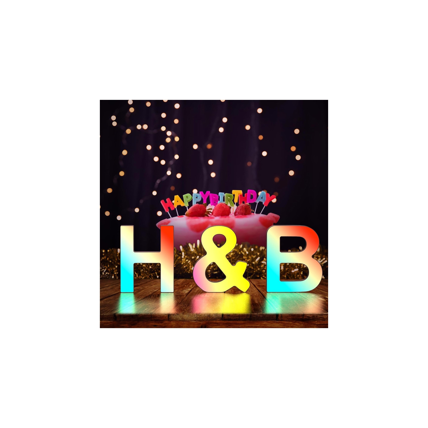Light Up Letters LED Letter - Bedroom Lighted Letter Colorful Glitter Alphabet Music Sync Color Changing Letters for Boy Girl Gift Birthday Christmas